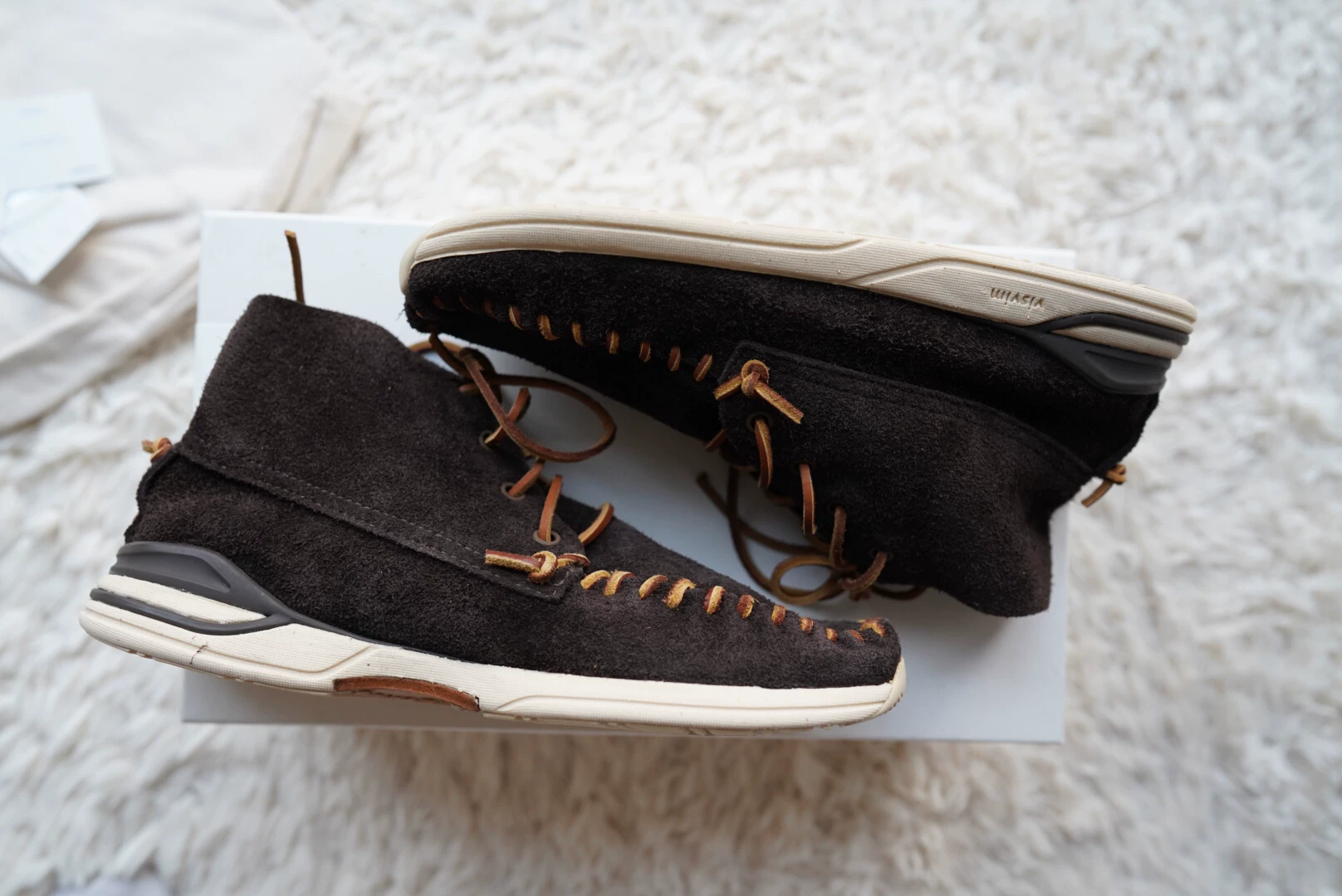 visvim yucca moc mid folk — detail