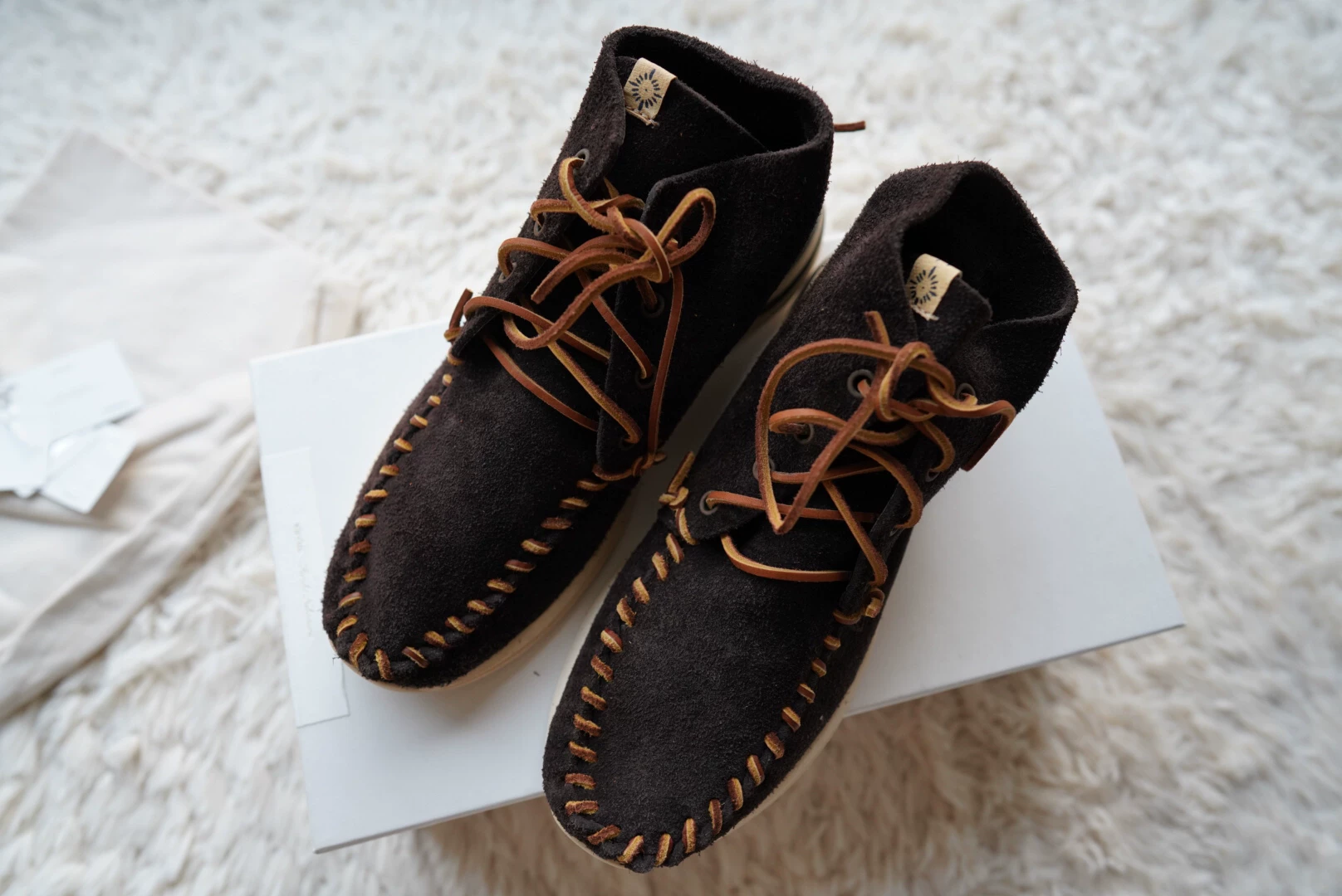 visvim yucca moc mid folk — front