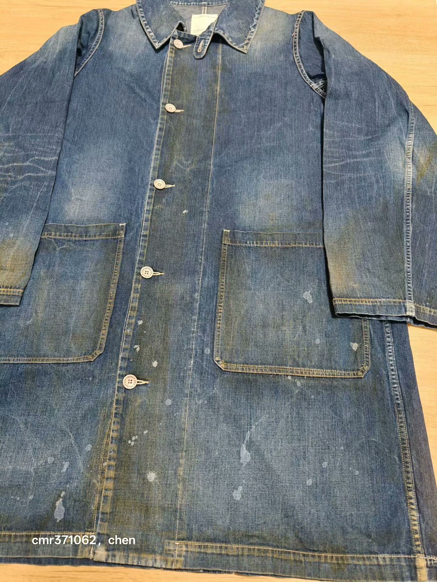 visvim 19SS Grease Monkey Coat — detail