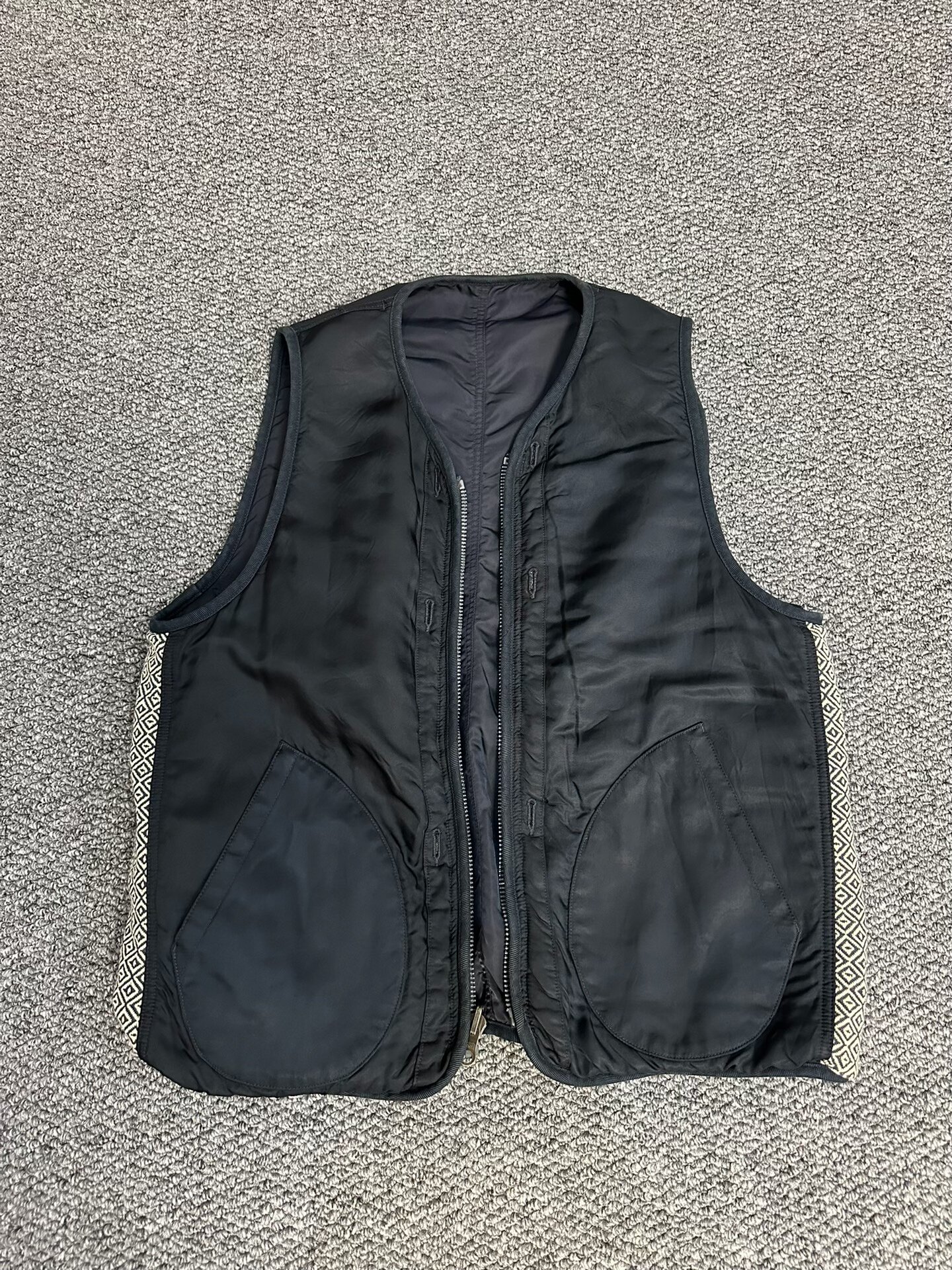 Visvim Iris Double-Sided Vest — label
