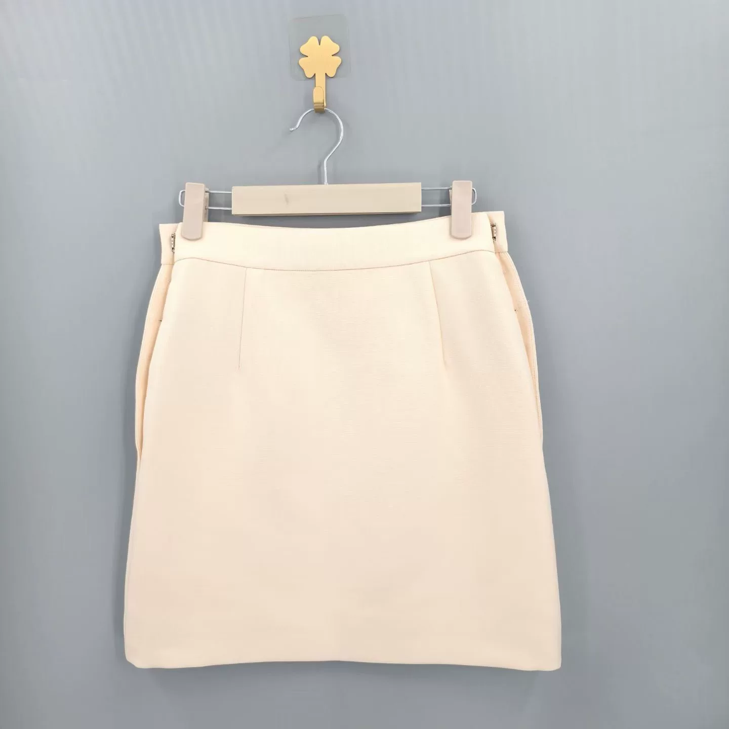 Christian Dior Double-breasted Wool Silk Skirt — front