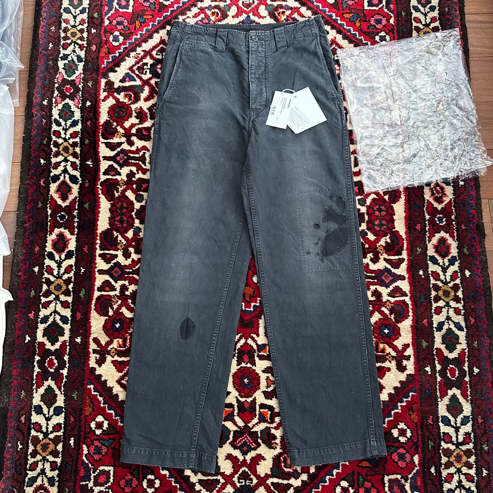 VISVIM 25SS Wide Chino Crash Pants — front