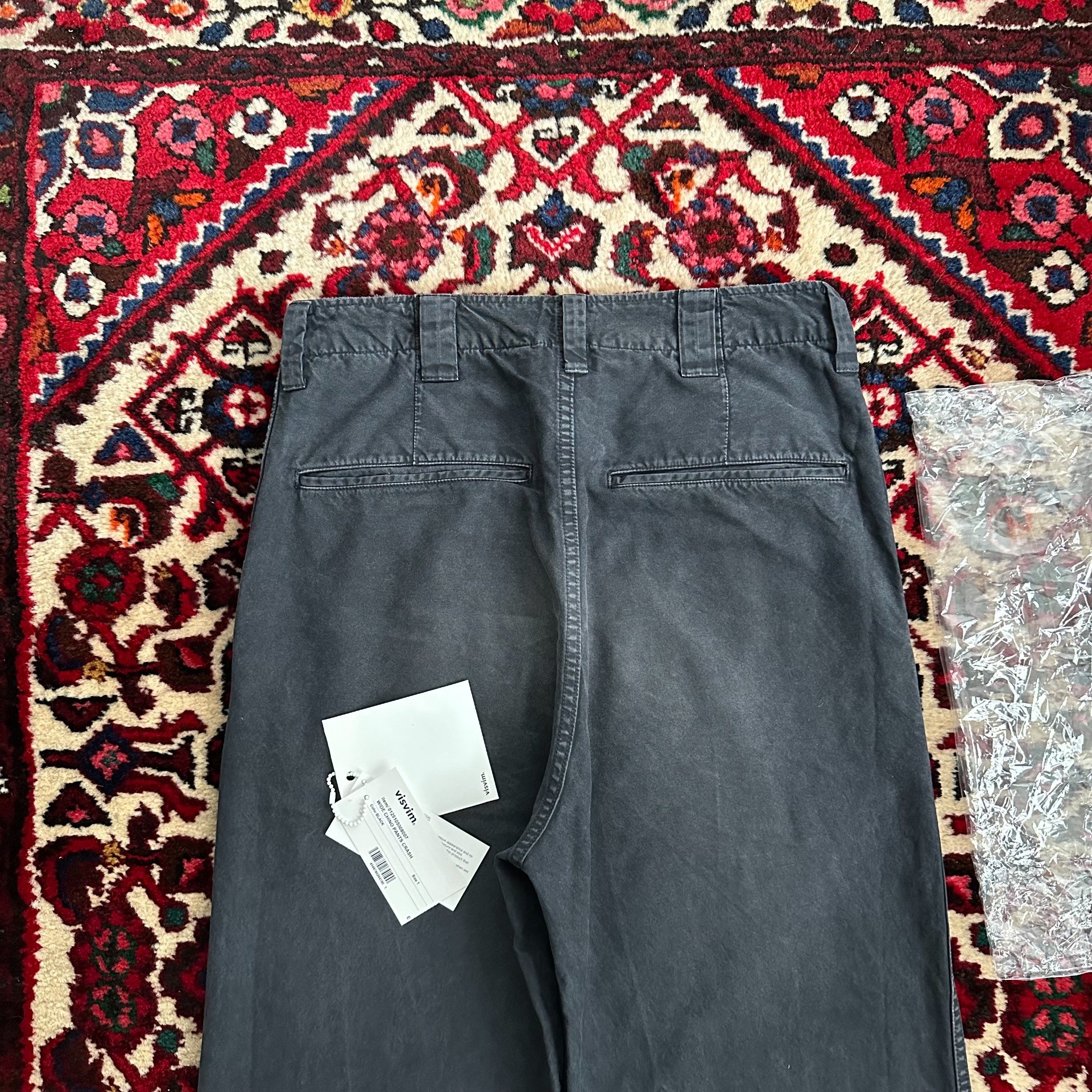 VISVIM 25SS Wide Chino Crash Pants — label