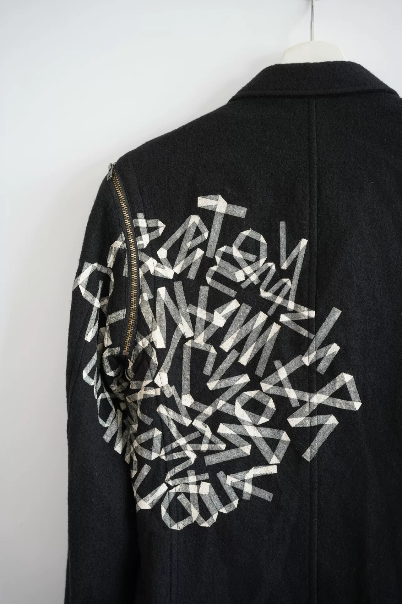 Yohji Yamamoto 15AW Letter Zip Suit — back