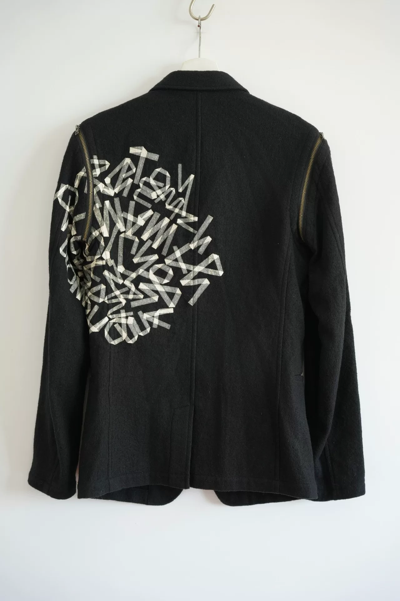 Yohji Yamamoto 15AW Letter Zip Suit — front