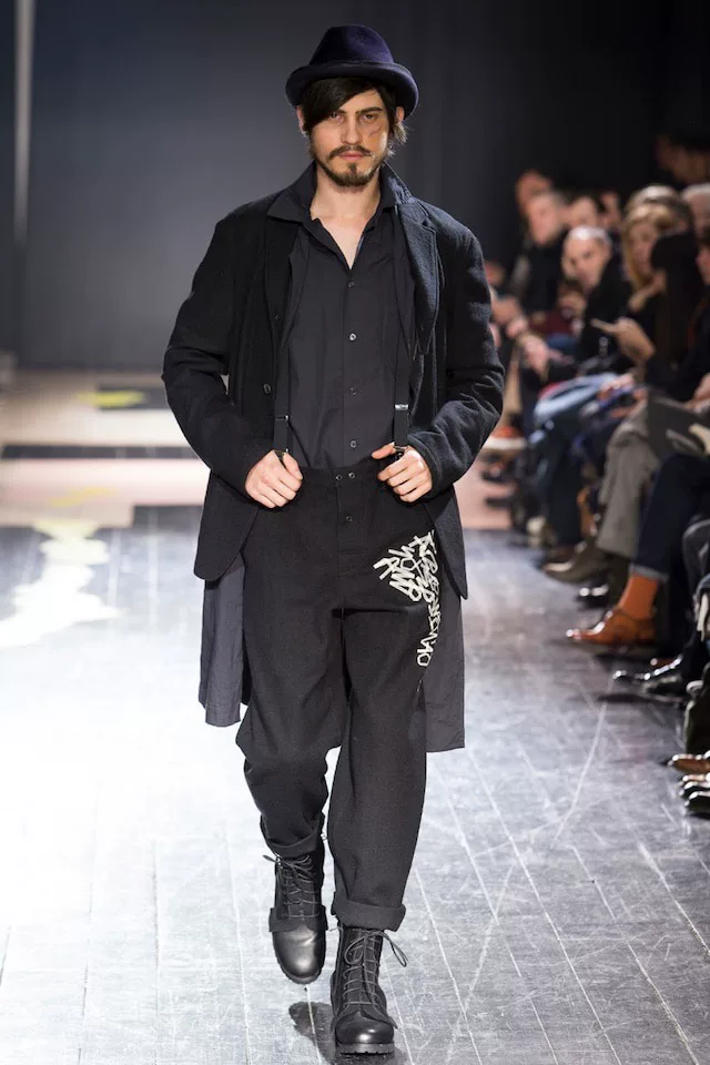Yohji Yamamoto 15AW Letter Zip Suit — detail