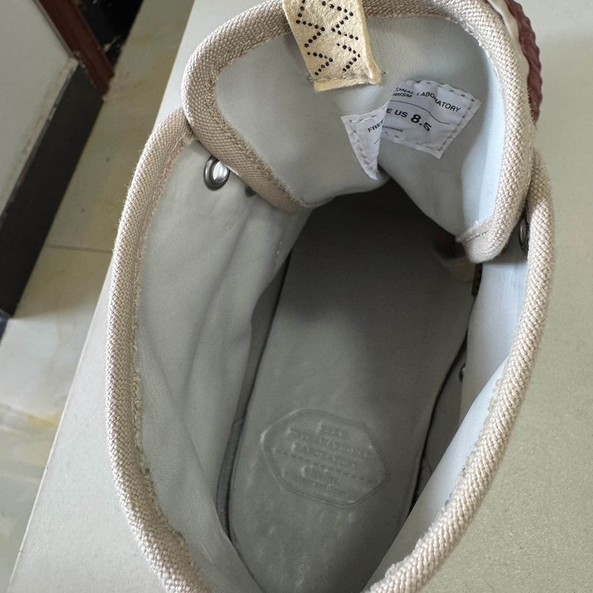 VISVIM 25AW SKAGWAY HI ALTA Canvas Shoes 8.5 — detail