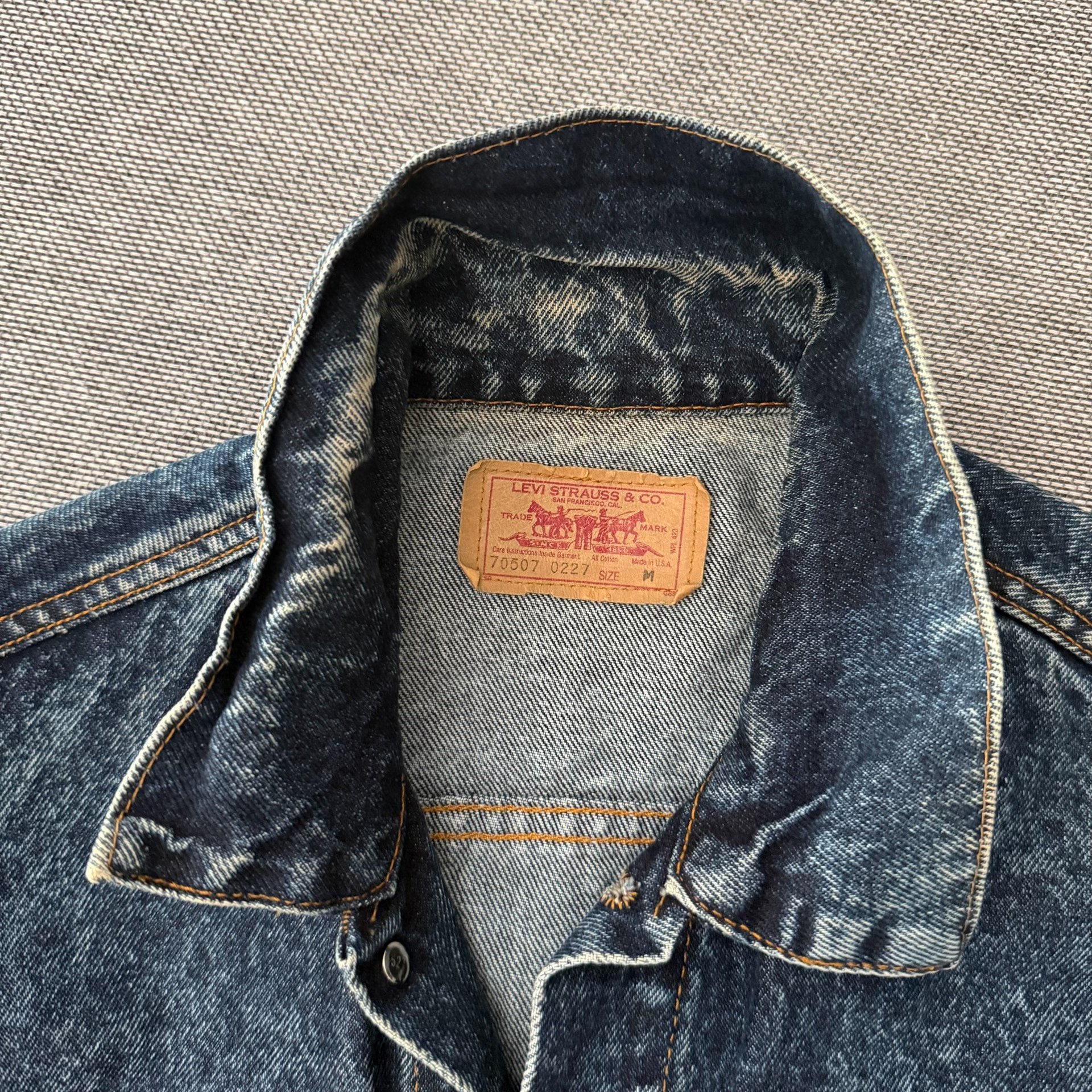 Levi's LVC70507 American Washed Denim Jacket — detail