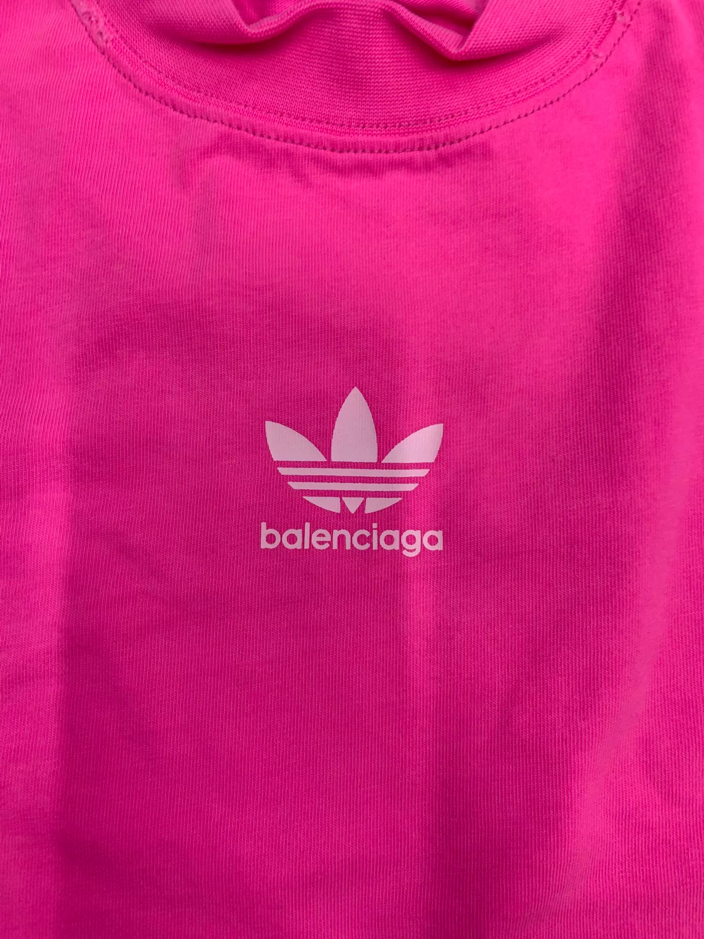 Balenciaga x adidas Striped Logo T-Shirt — detail
