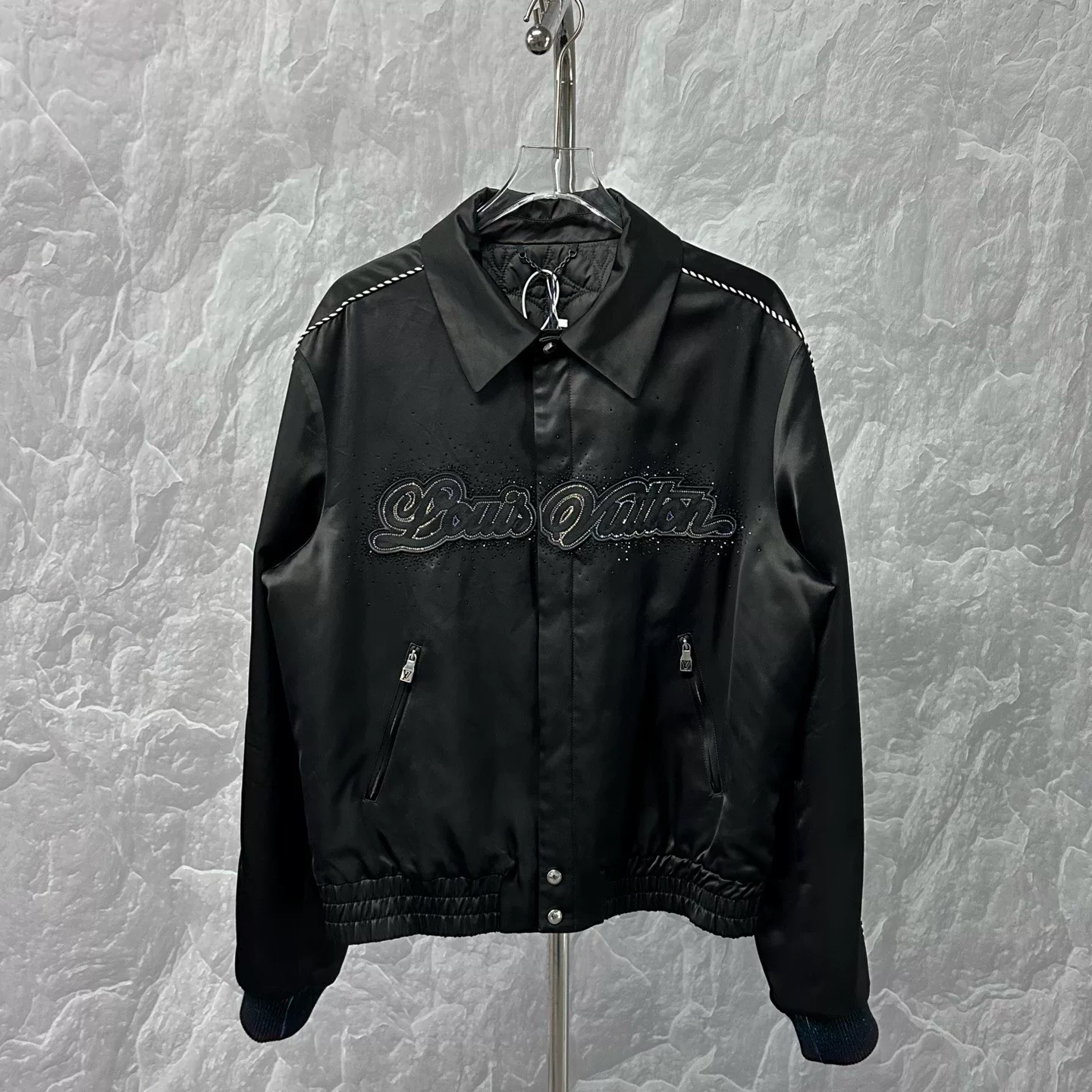 Louis Vuitton FW25 Silk Rhinestone Jacket