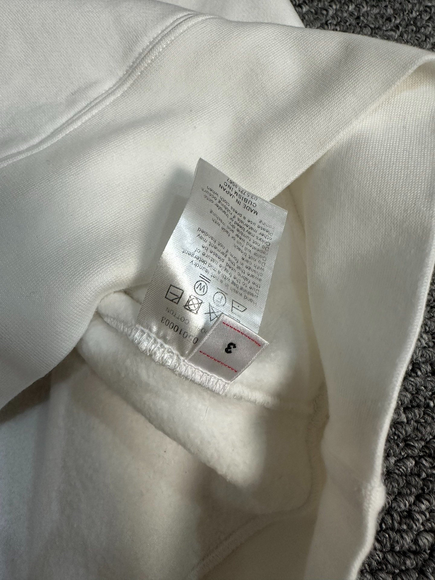 visvim ultimate Sea Island Cotton hoodie — back