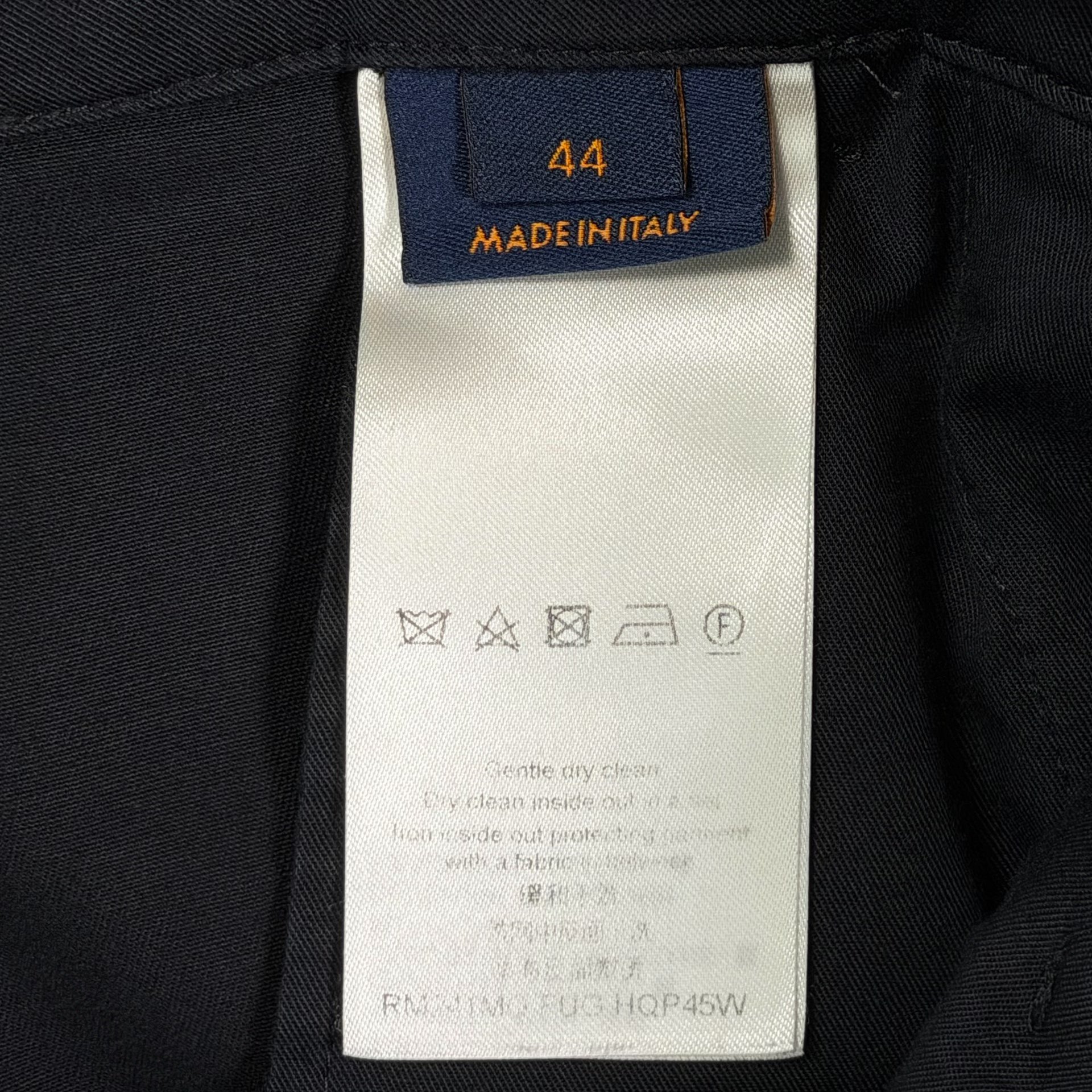 LV Monogram Flocked Cargo Pants — back