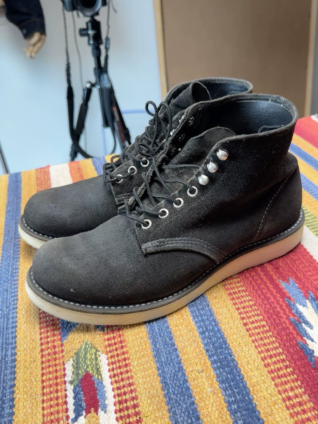Redwing 8179 Suede Mid-Calf Boots — detail