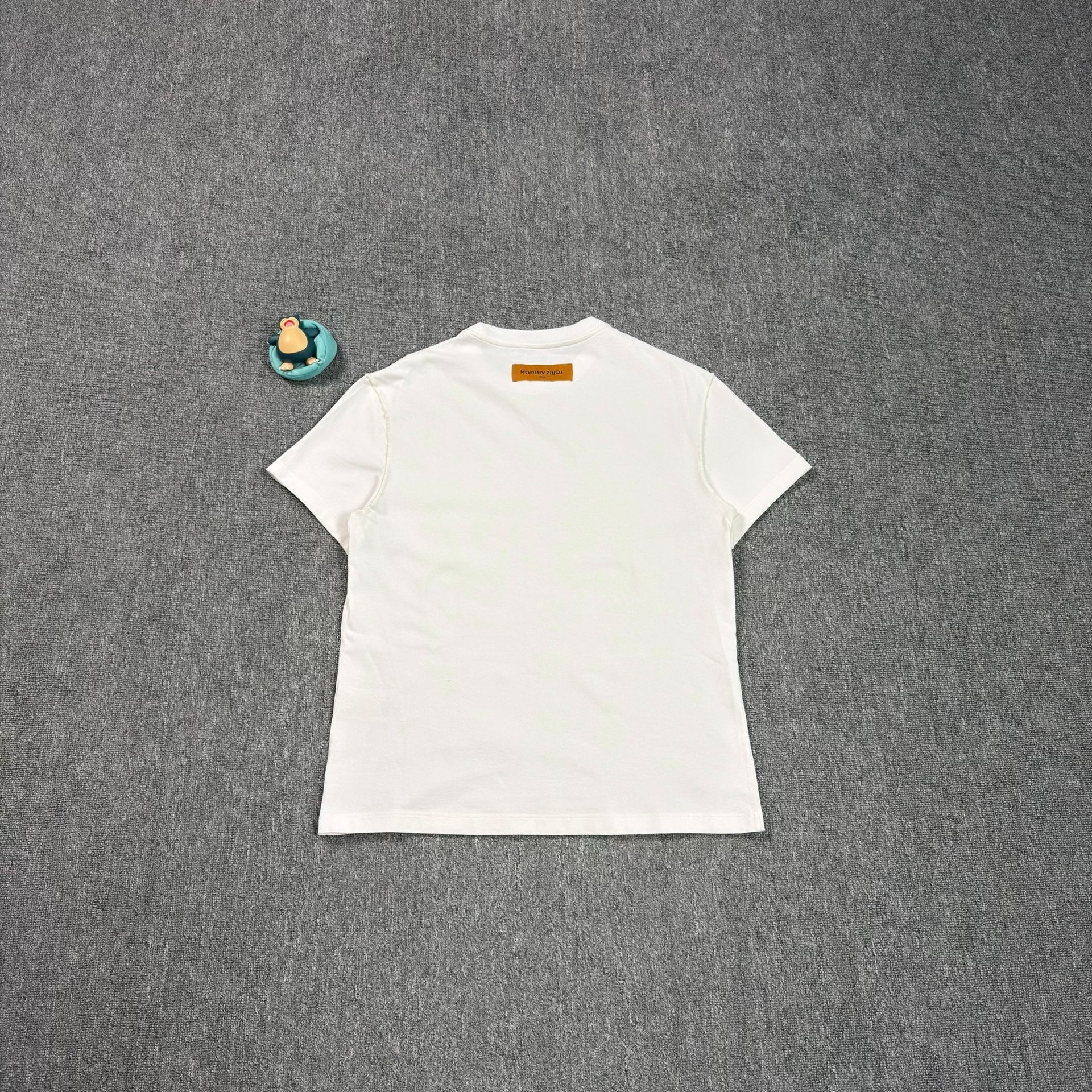 Louis Vuitton White LV Print Short-Sleeve Tee — front