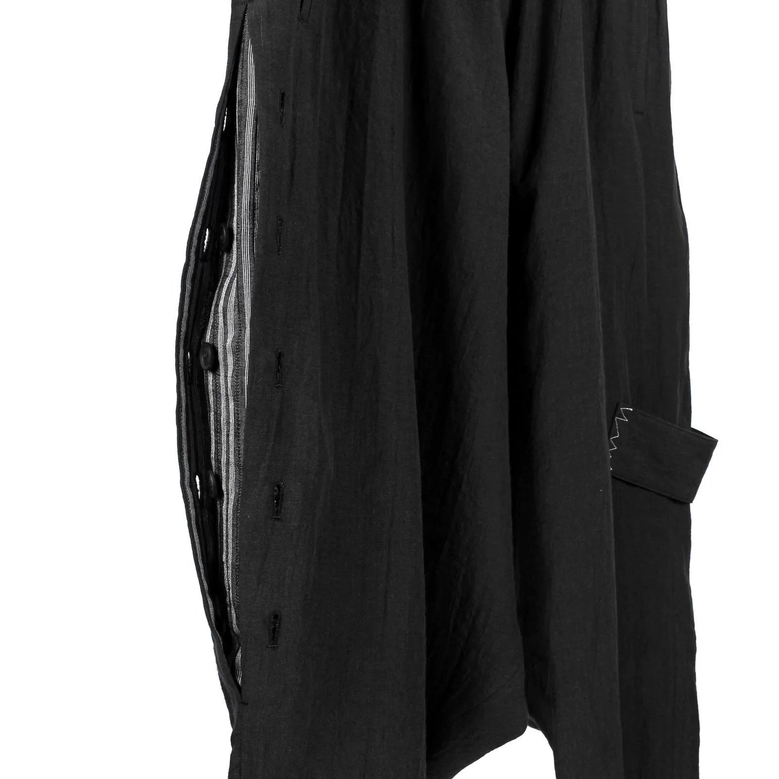 Yohji Yamamoto 24SS Silver Buckle Runway Pants — back