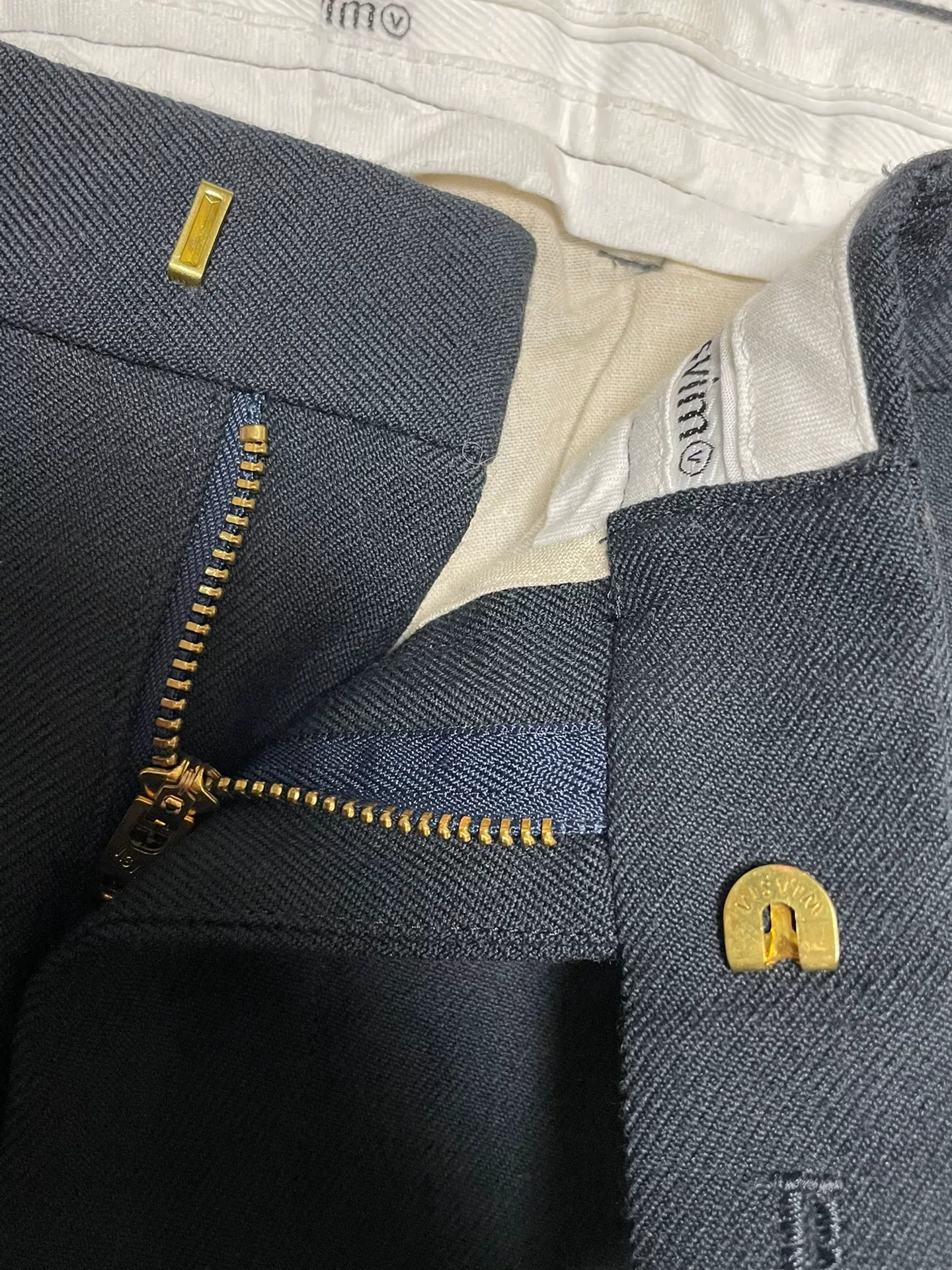 Visvim High-Water Wool Cropped Pants — back