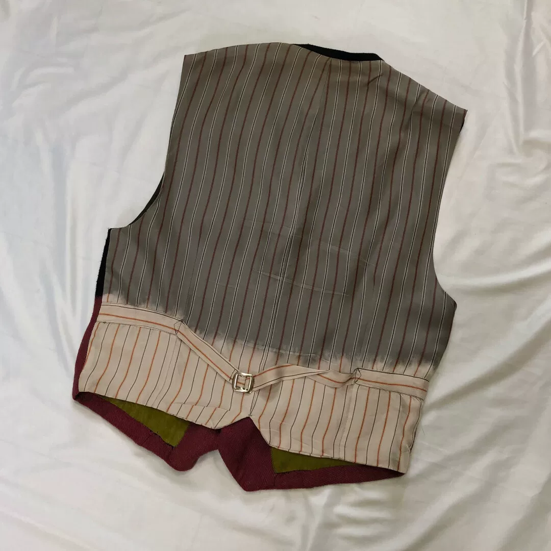 Comme des Garçons 93AW Color-Blocked Vest — detail