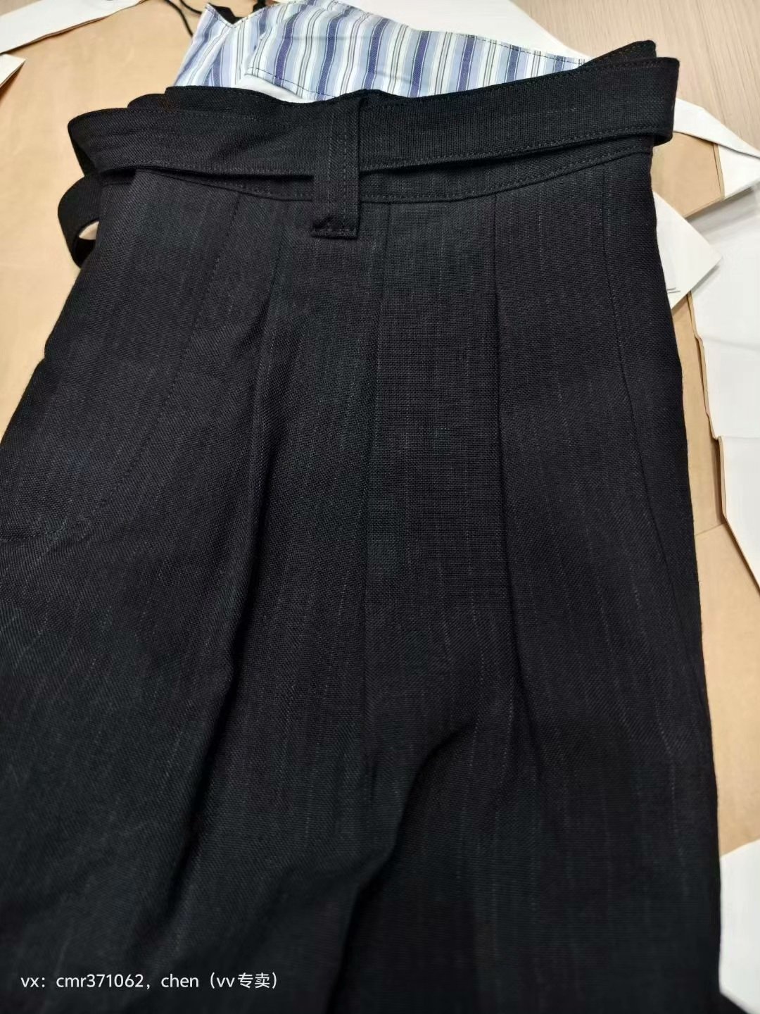 visvim kakama banded wool pants — back