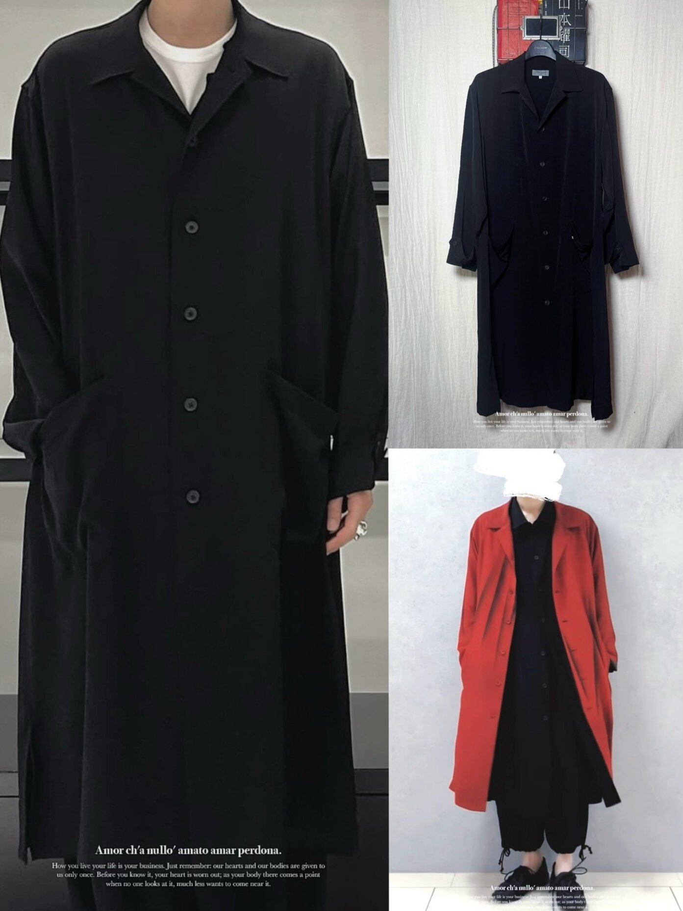 Yohji Yamamoto 24SS Acetate Coat