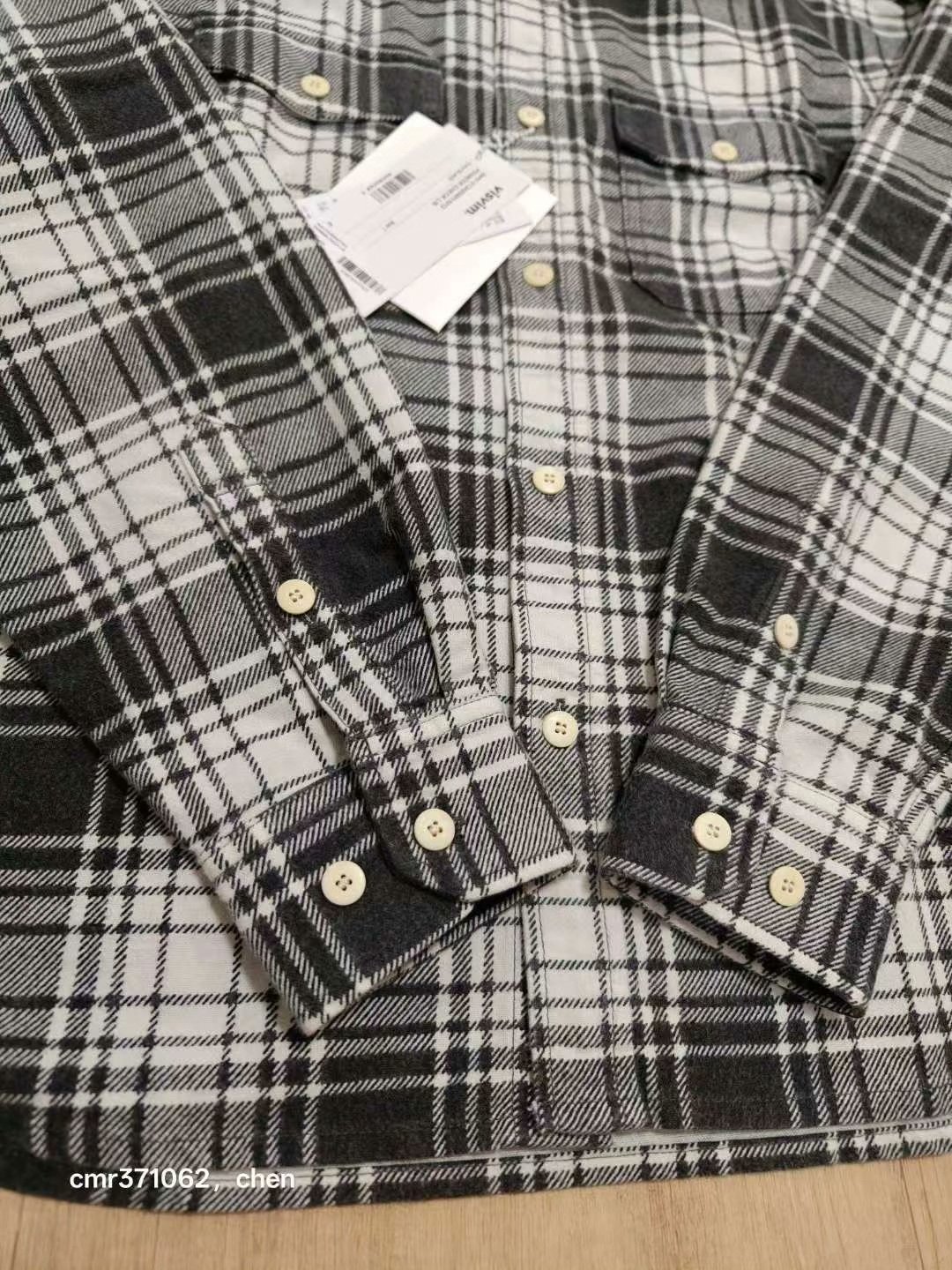 VISVIM 24AW PIONEER CHECK L/S — label