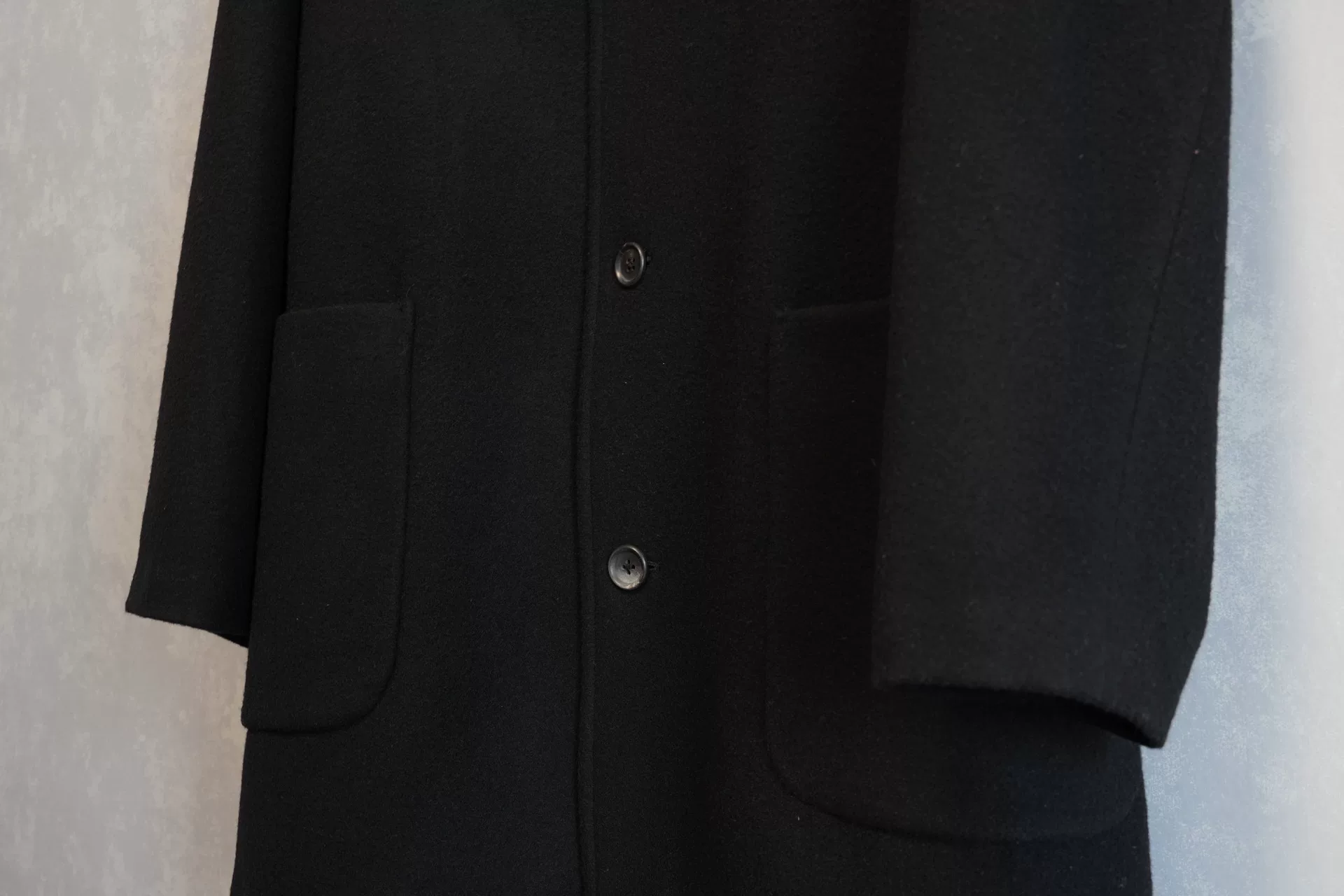 Yohji Yamamoto 23AW 5-Button Stand Collar Jacket — label