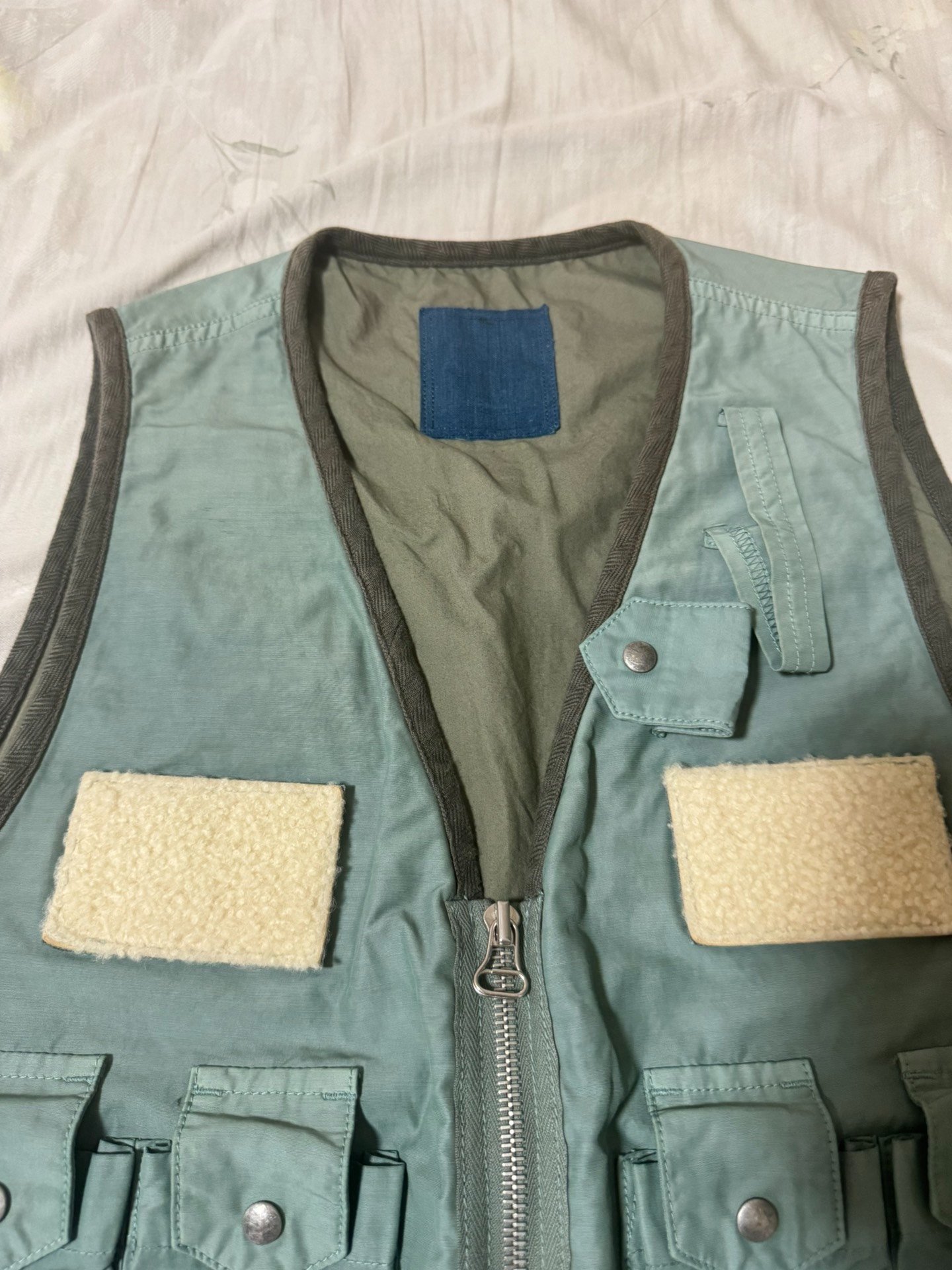 visvim 21ss ICT Pilar Fisherman Vest — detail