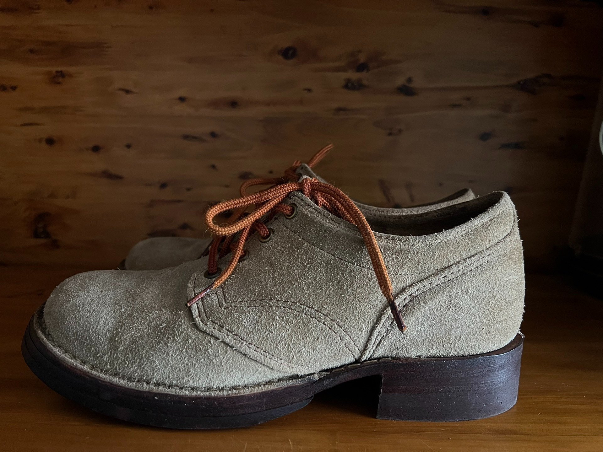 Wesco JH Classics Suede Low-Top Work Boots — front