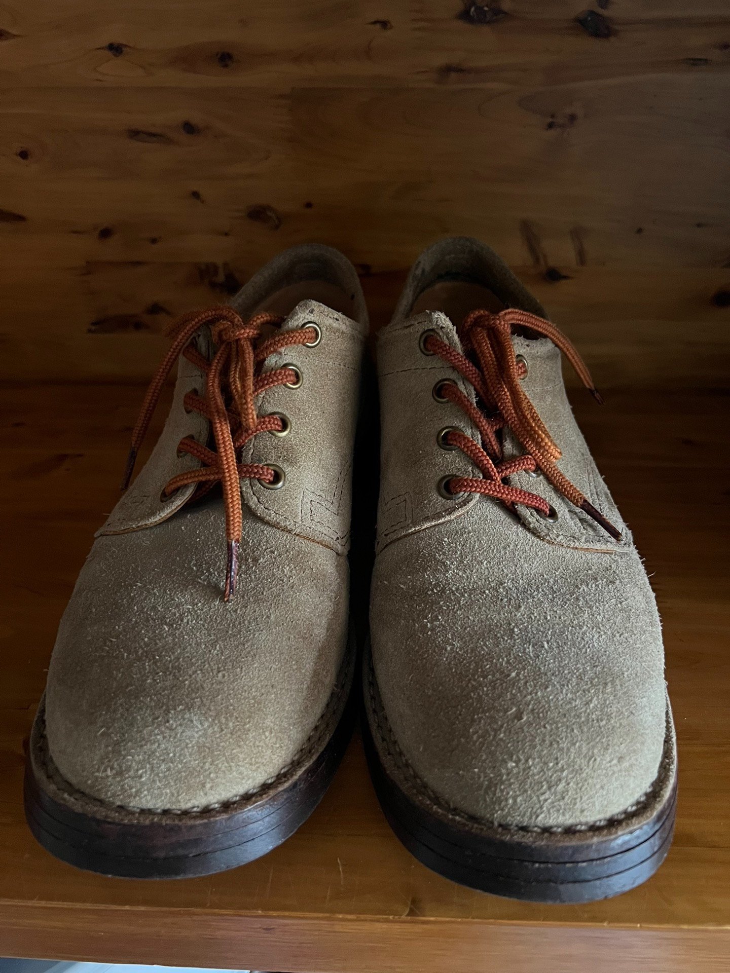 Wesco JH Classics Suede Low-Top Work Boots — detail