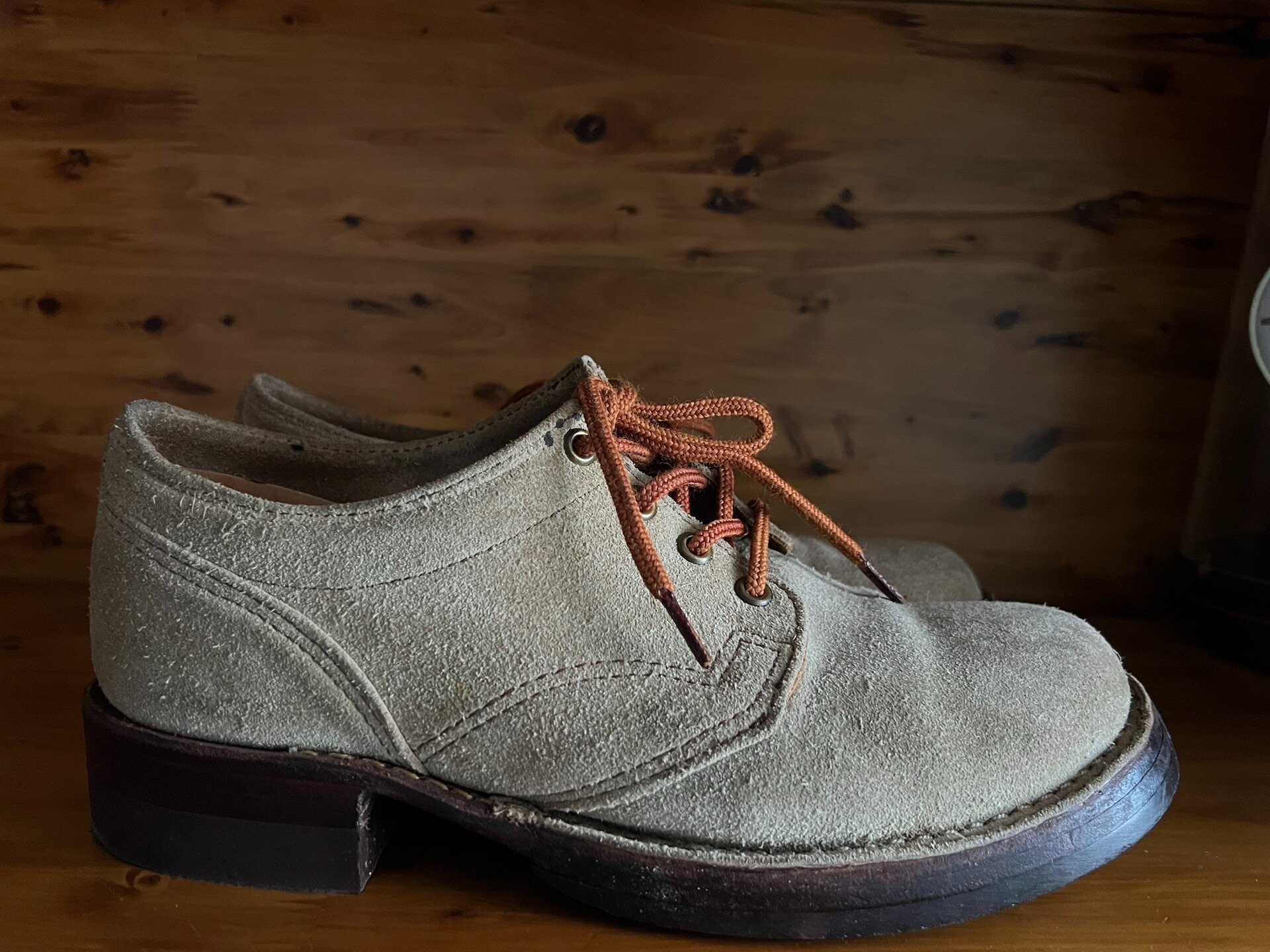 Wesco JH Classics Suede Low-Top Work Boots — back