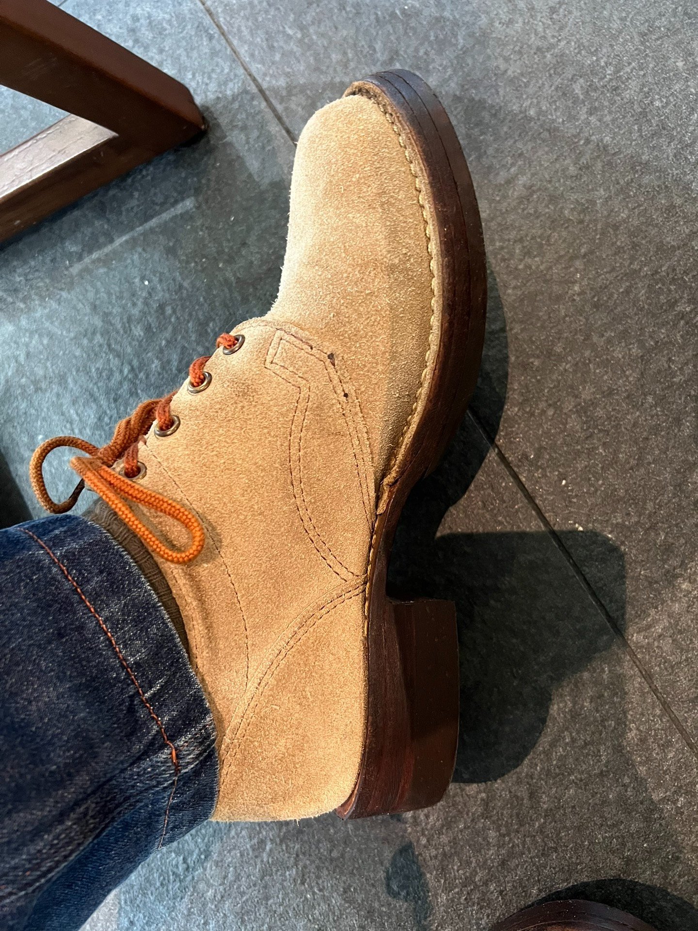 Wesco JH Classics Suede Low-Top Work Boots