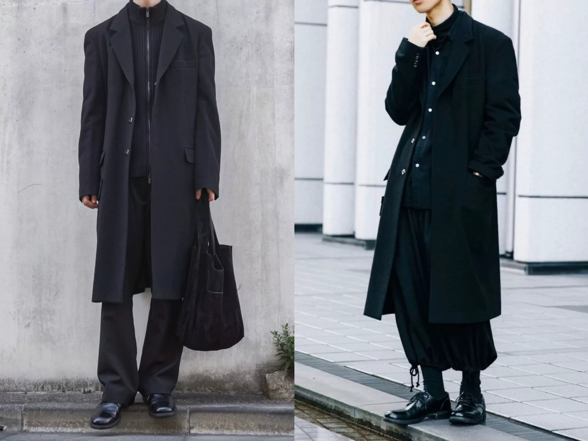 Yohji Yamamoto 18AW Regulation Cashmere Coat — back