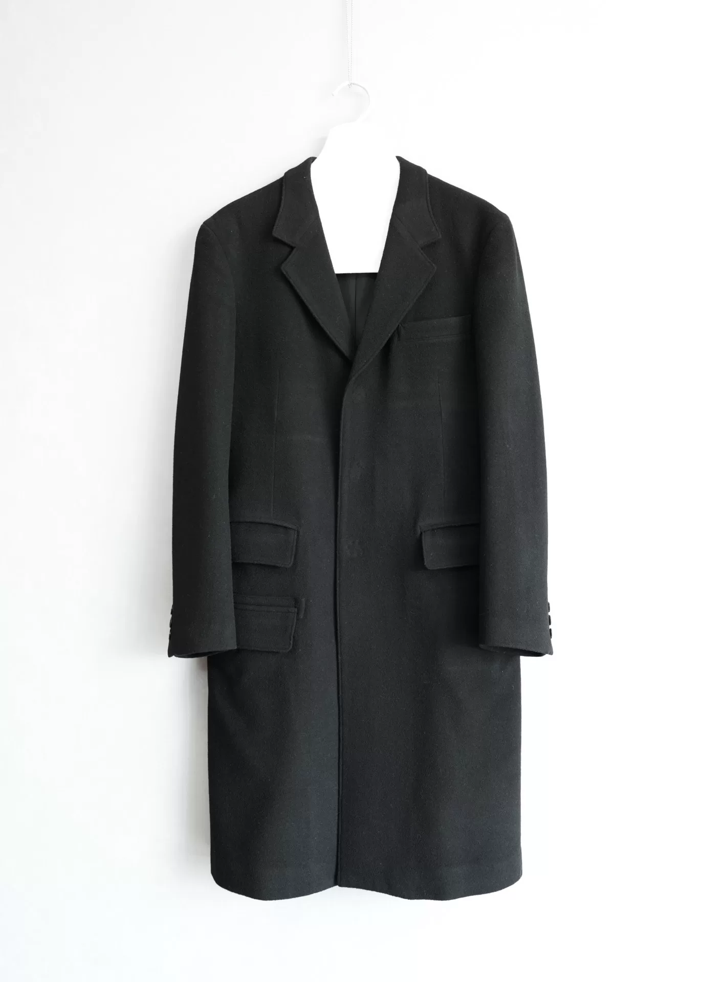 Yohji Yamamoto 18AW Regulation Cashmere Coat — front