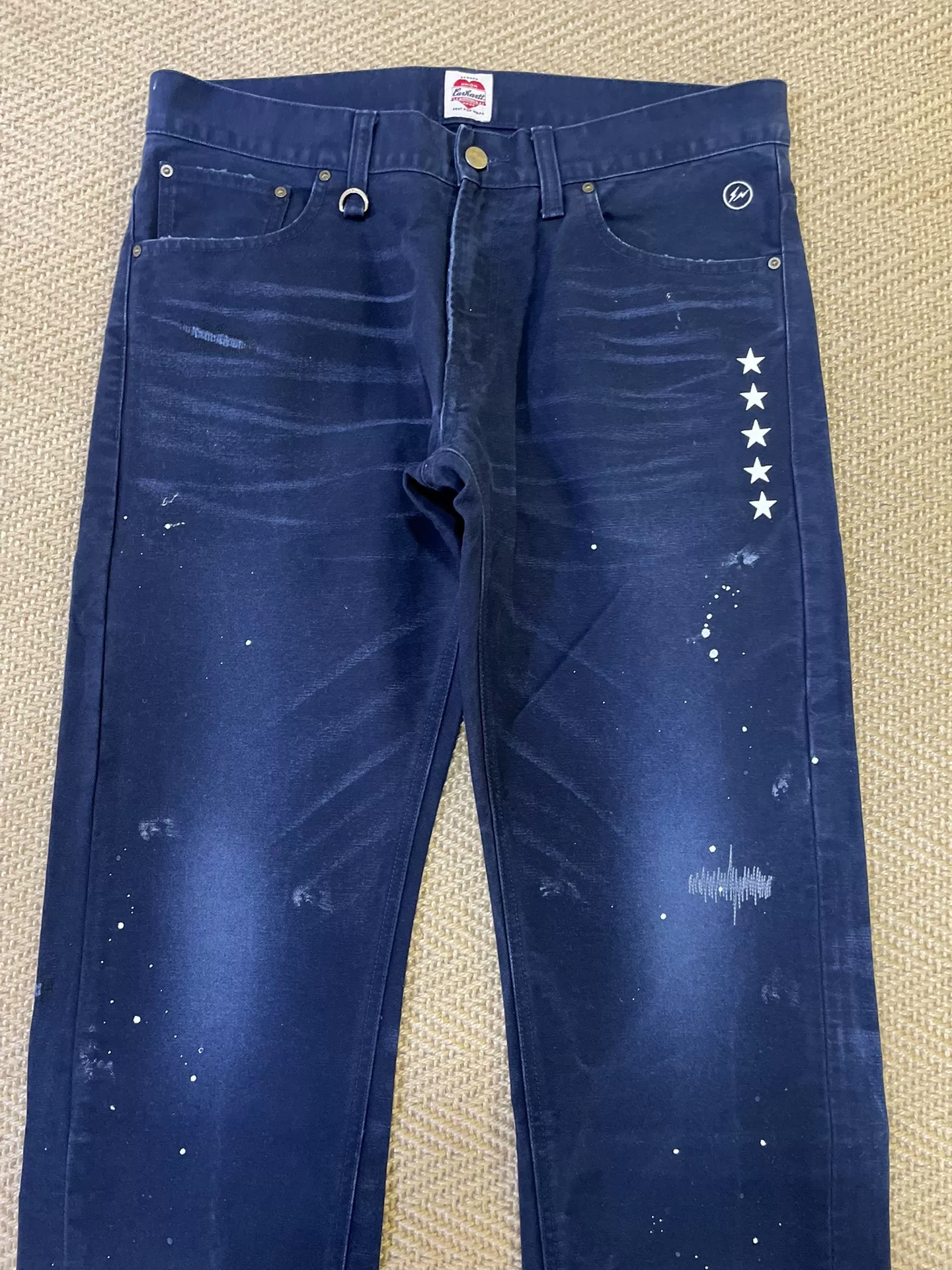 UE x Carhartt Damaged Casual Pants — detail