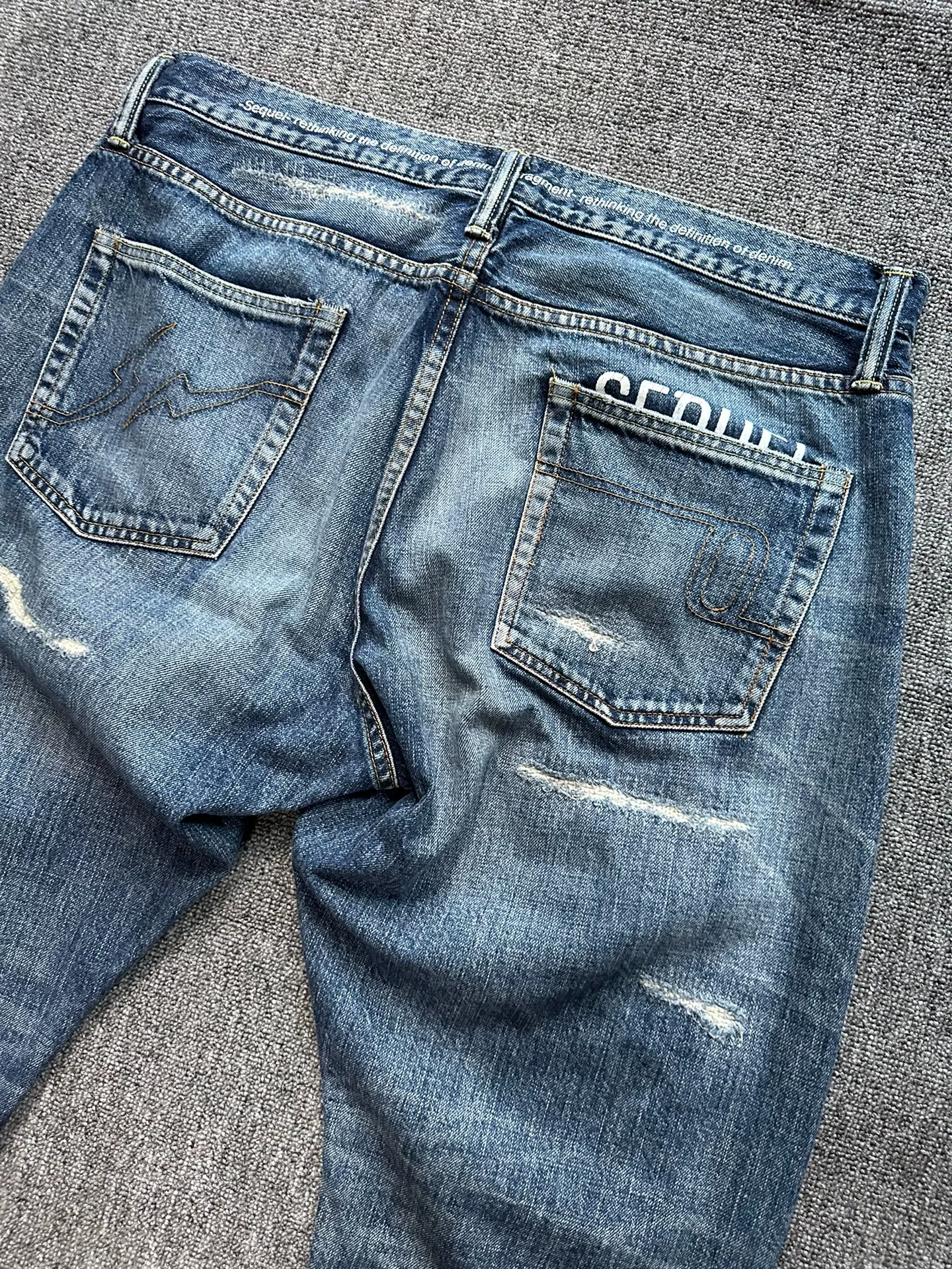 Hiroshi Fujiwara Fragment Design Jeans — label