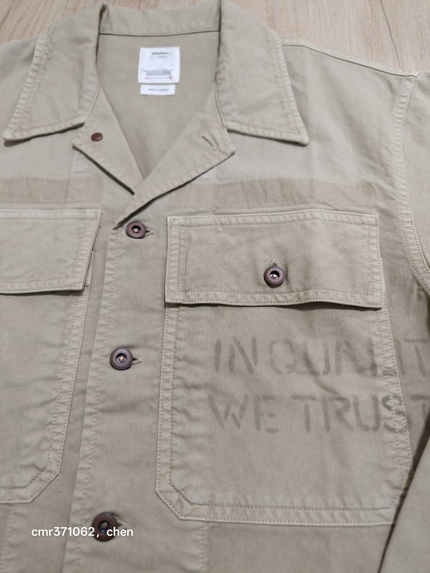 VISVIM 22SS CARDWELL SHIRT L/S — back