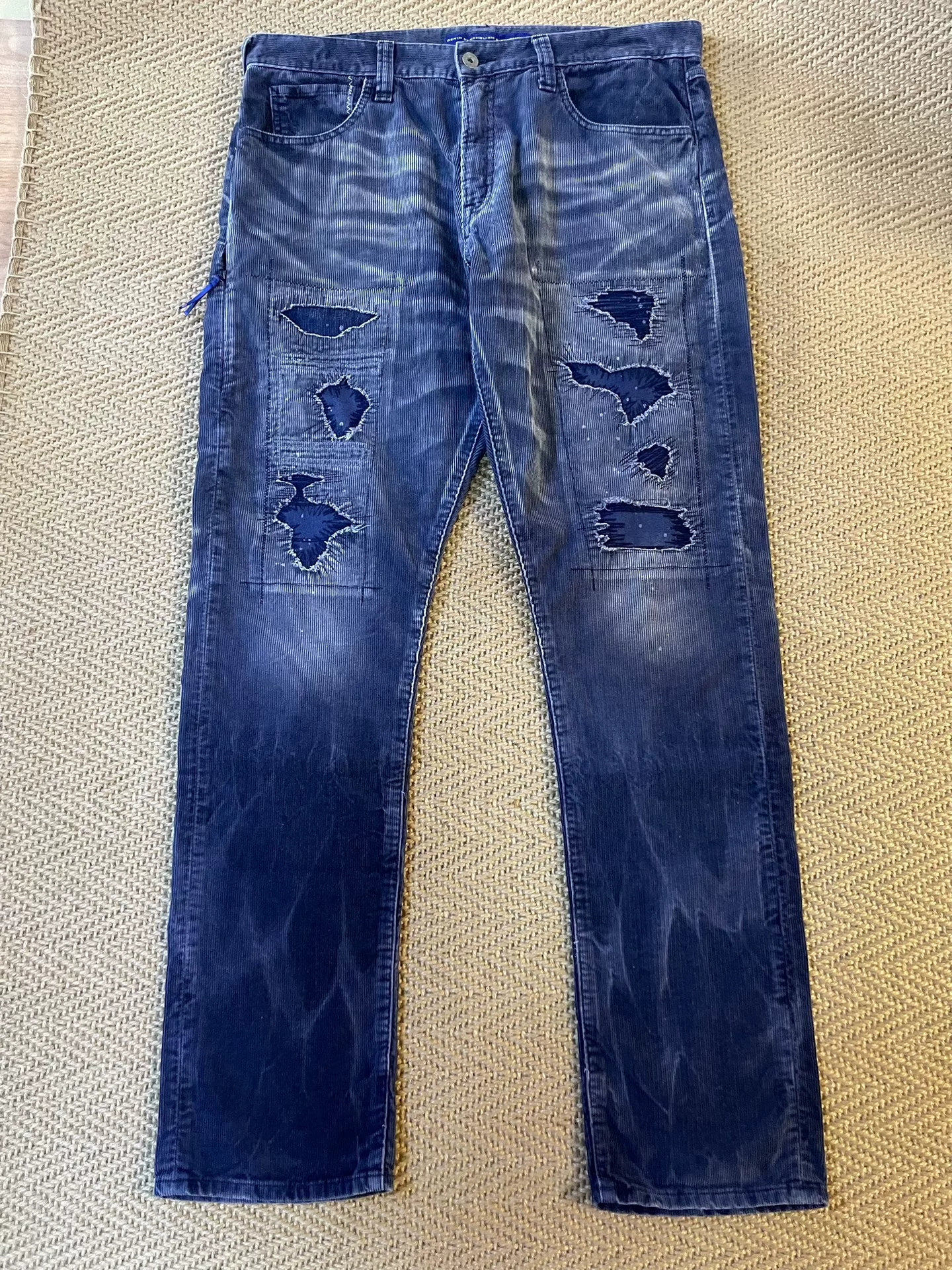Vanquish Fragment Distressed Corduroy Pants