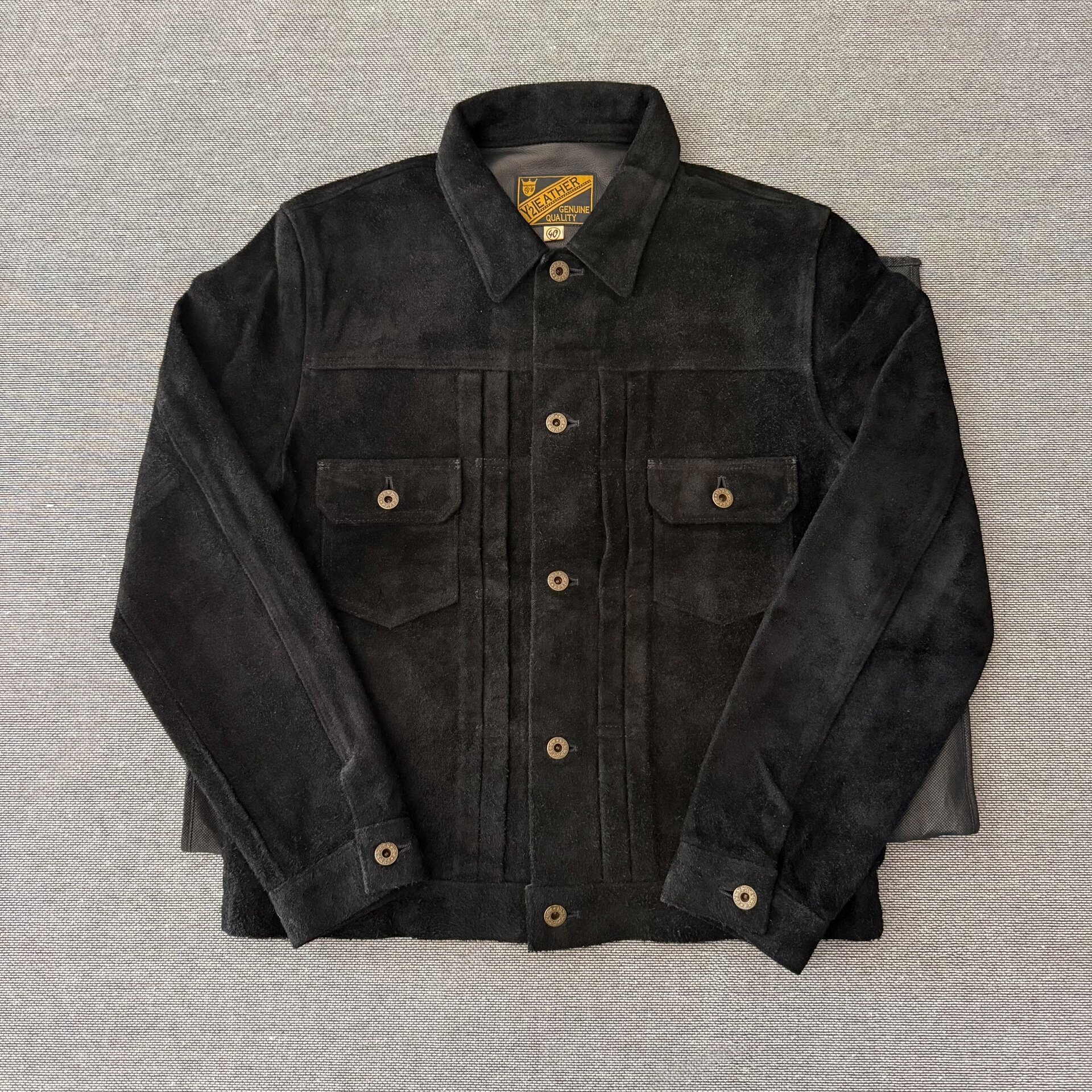 Y'2 Leather Black Suede Leather Jacket
