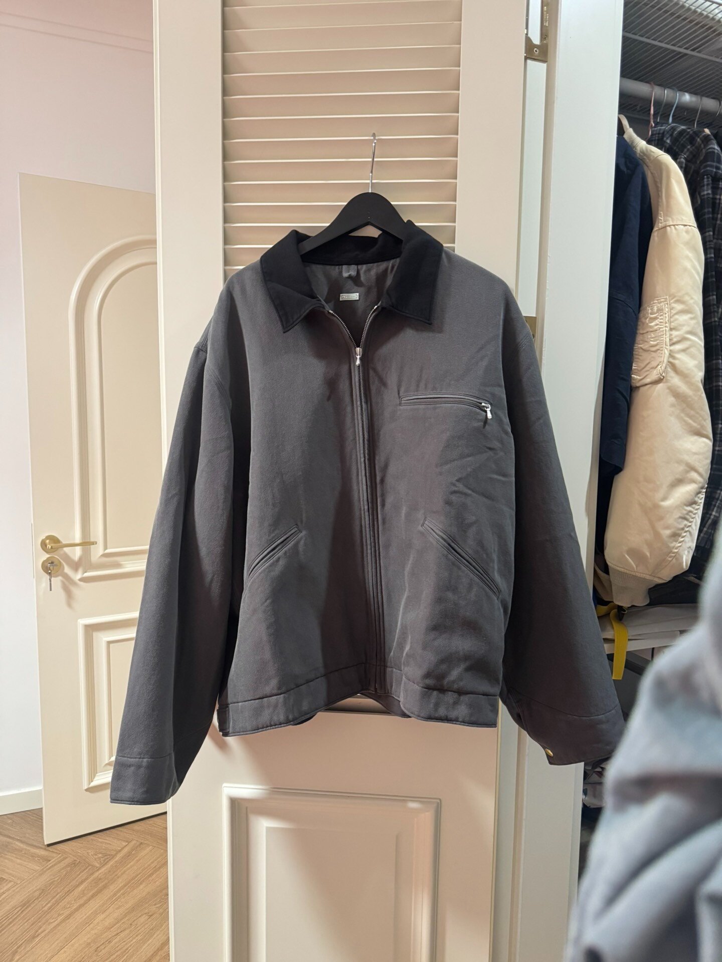 A.PRESSE Silk Cotton Detroit Jacket — label