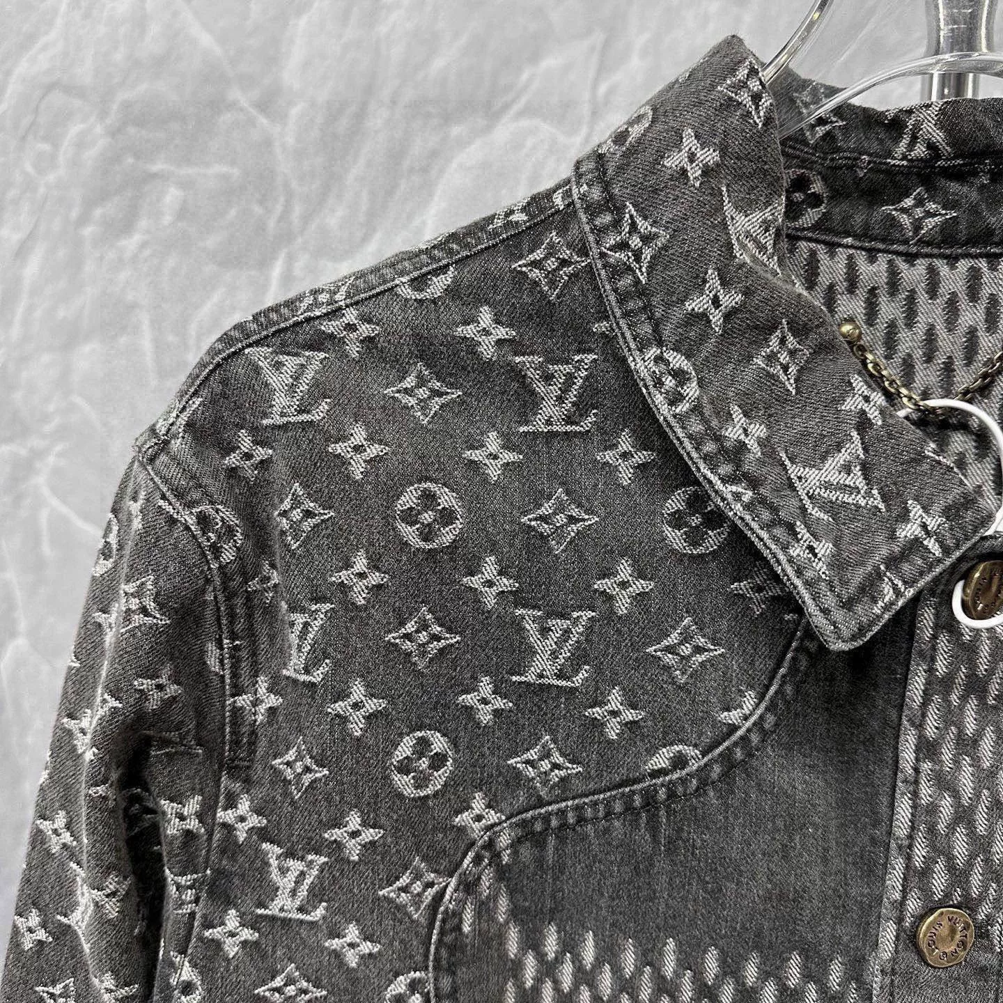 Louis Vuitton Nigo Monogram Patchwork Denim Jacket — front