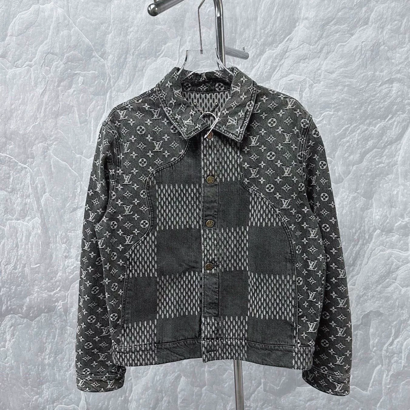 Louis Vuitton Nigo Monogram Patchwork Denim Jacket