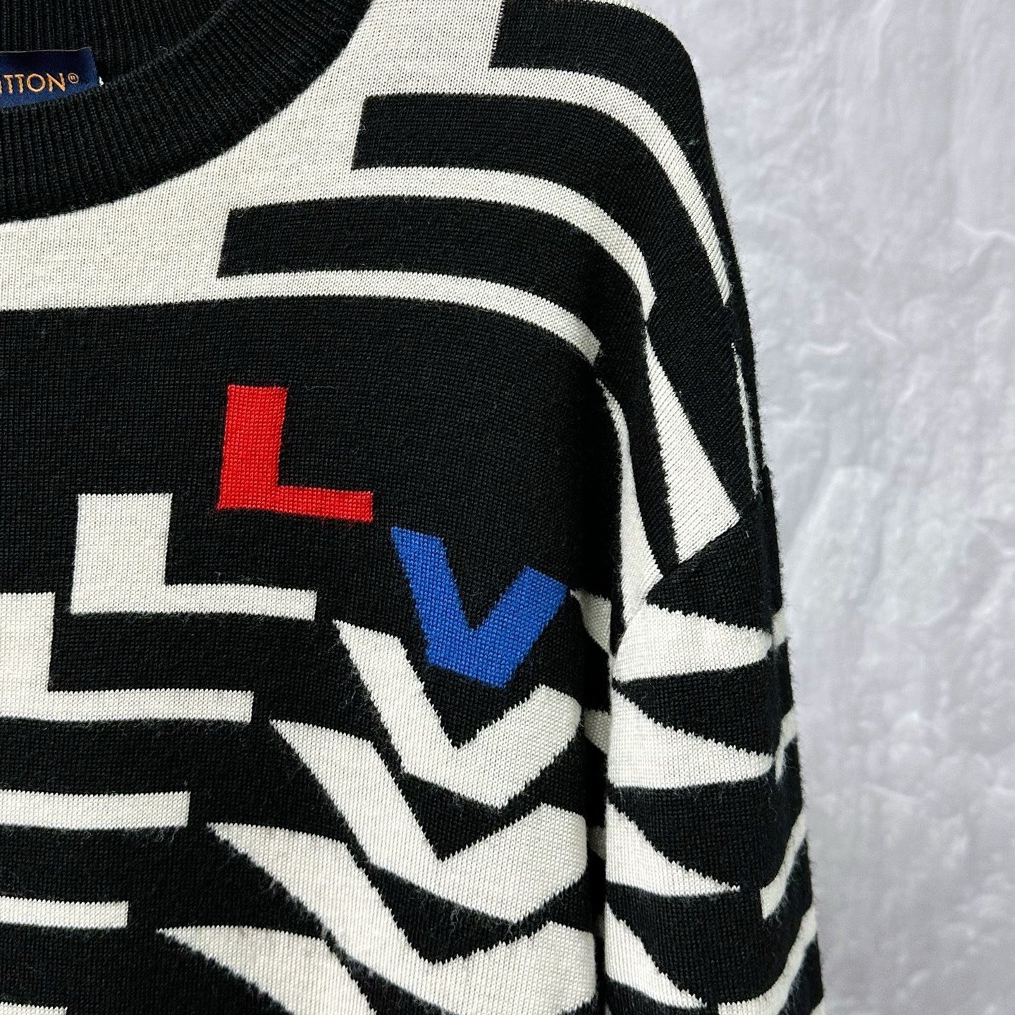Louis Vuitton SS24 Ski Striped Knit Sweater — back