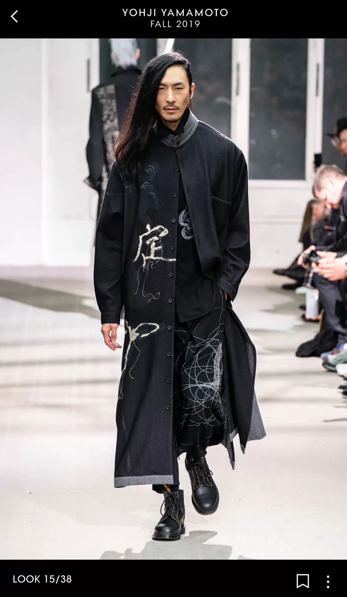 Yohji Yamamoto 19AW Ram Head Skirt-Pants — back
