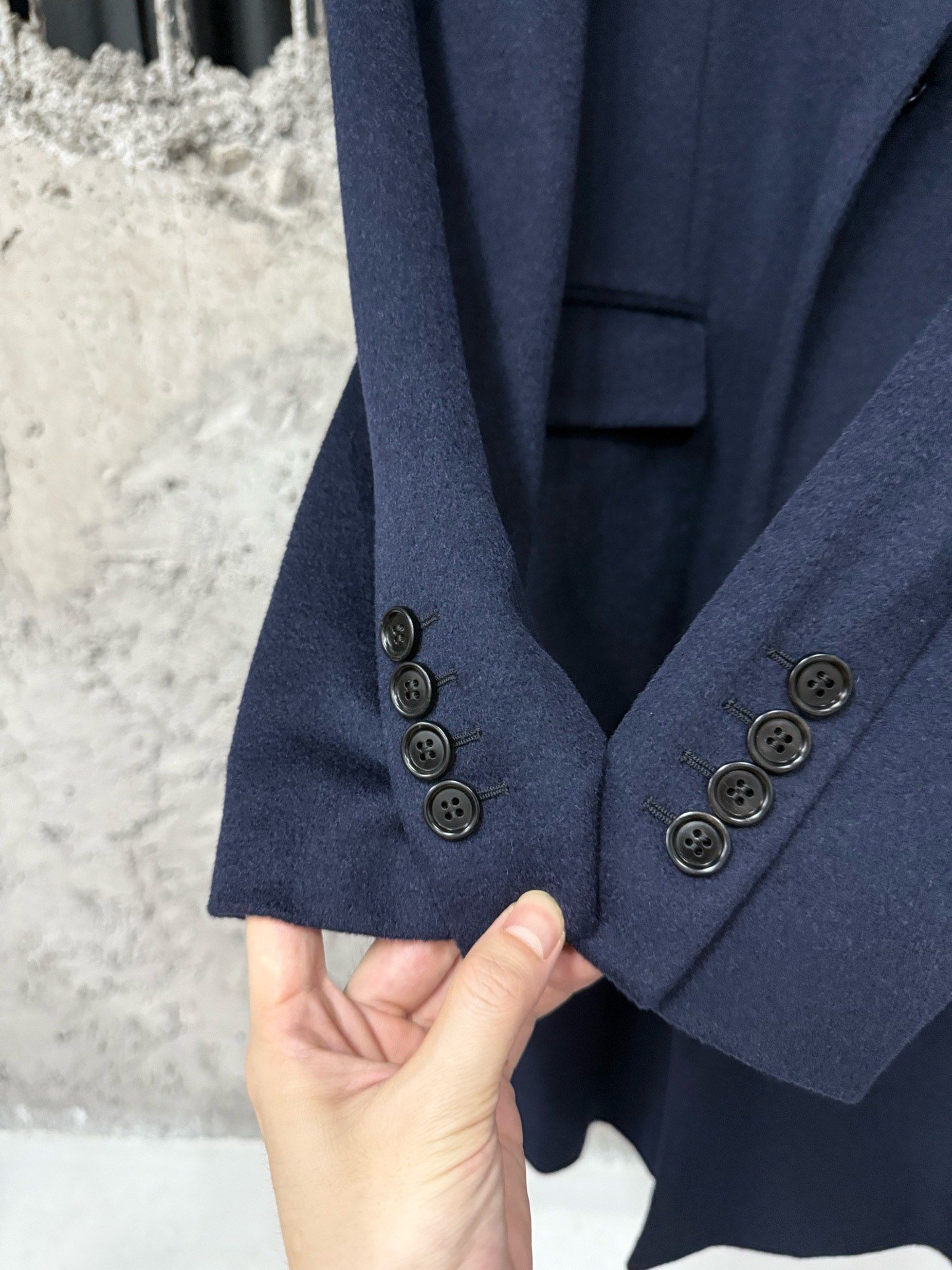 Dior Long Cashmere Coat — label