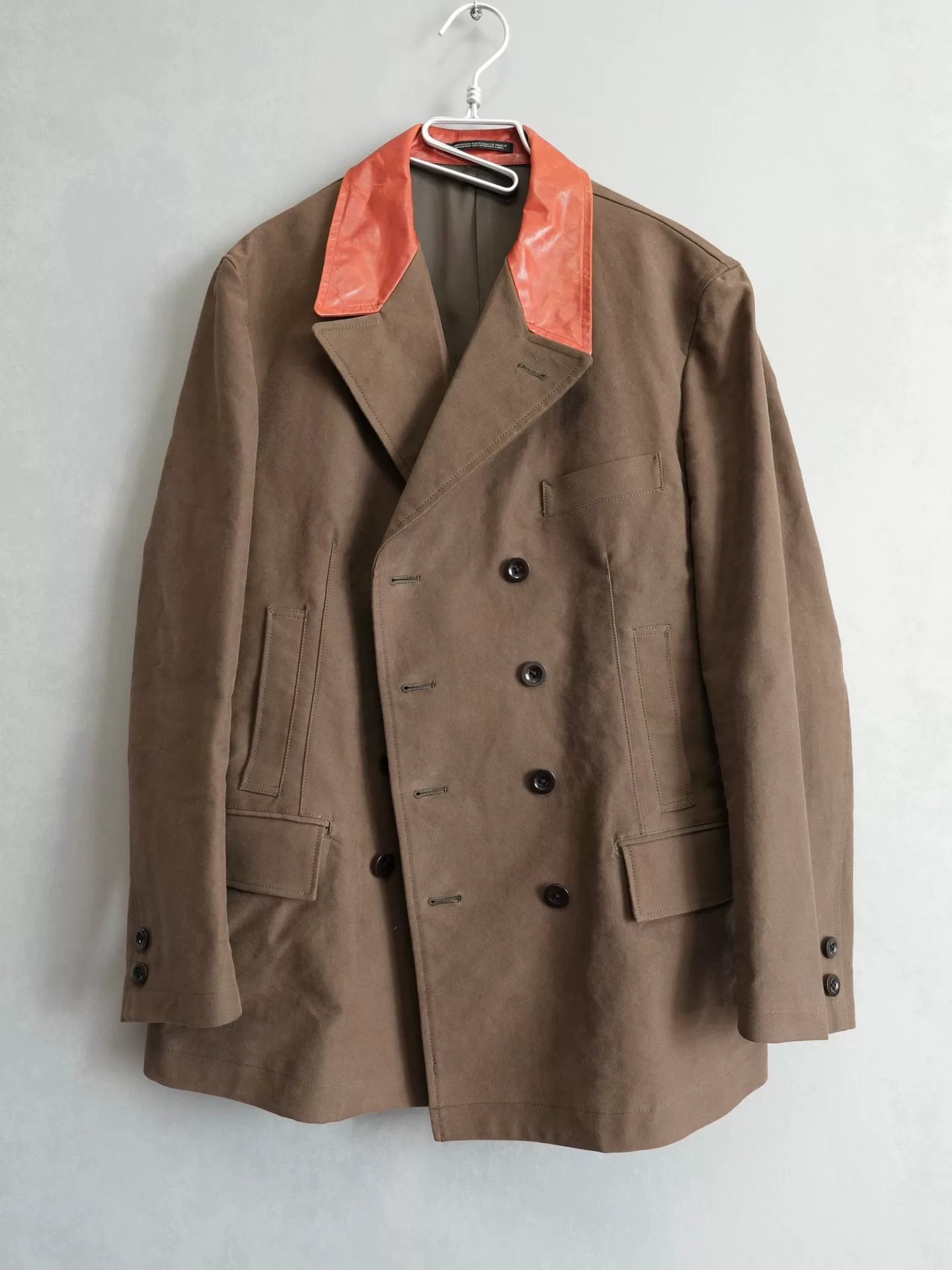 Yohji Yamamoto 11AW Leather Collar Jacket