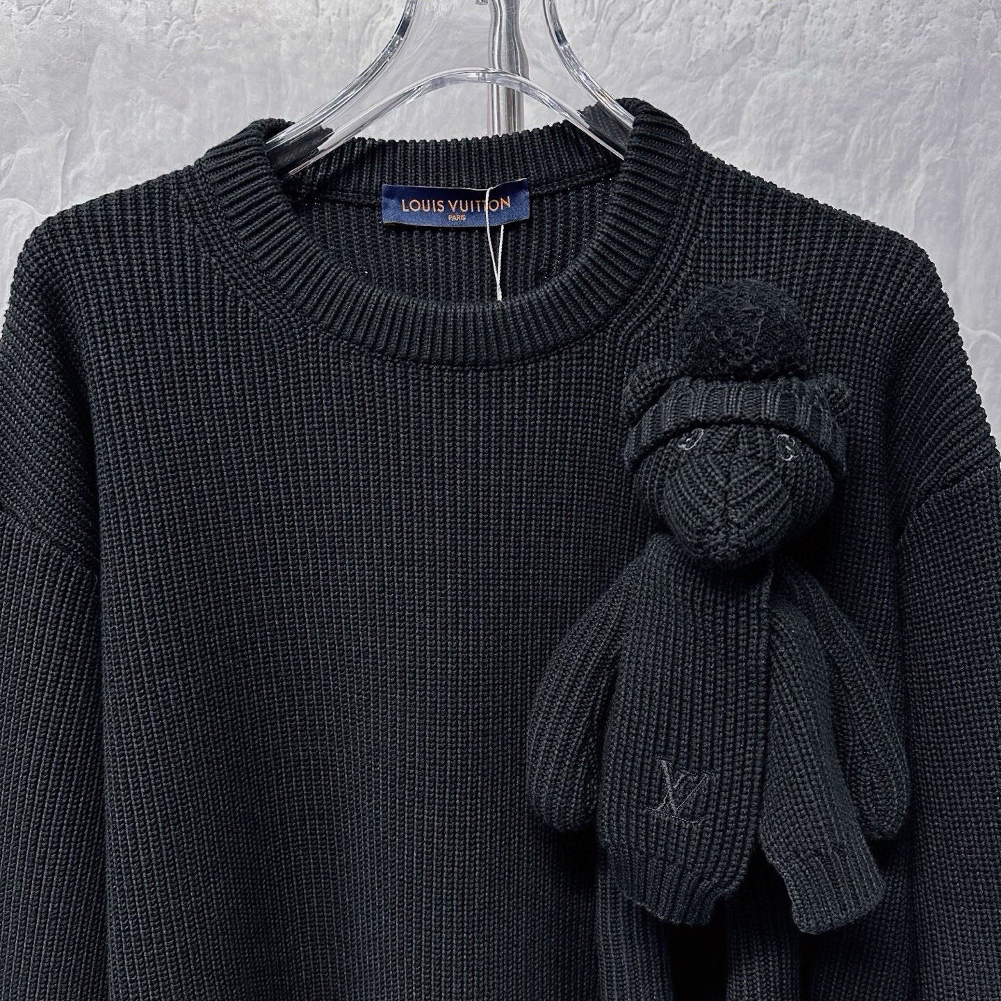 Louis Vuitton Teddy Bear Knit Sweater XL — front