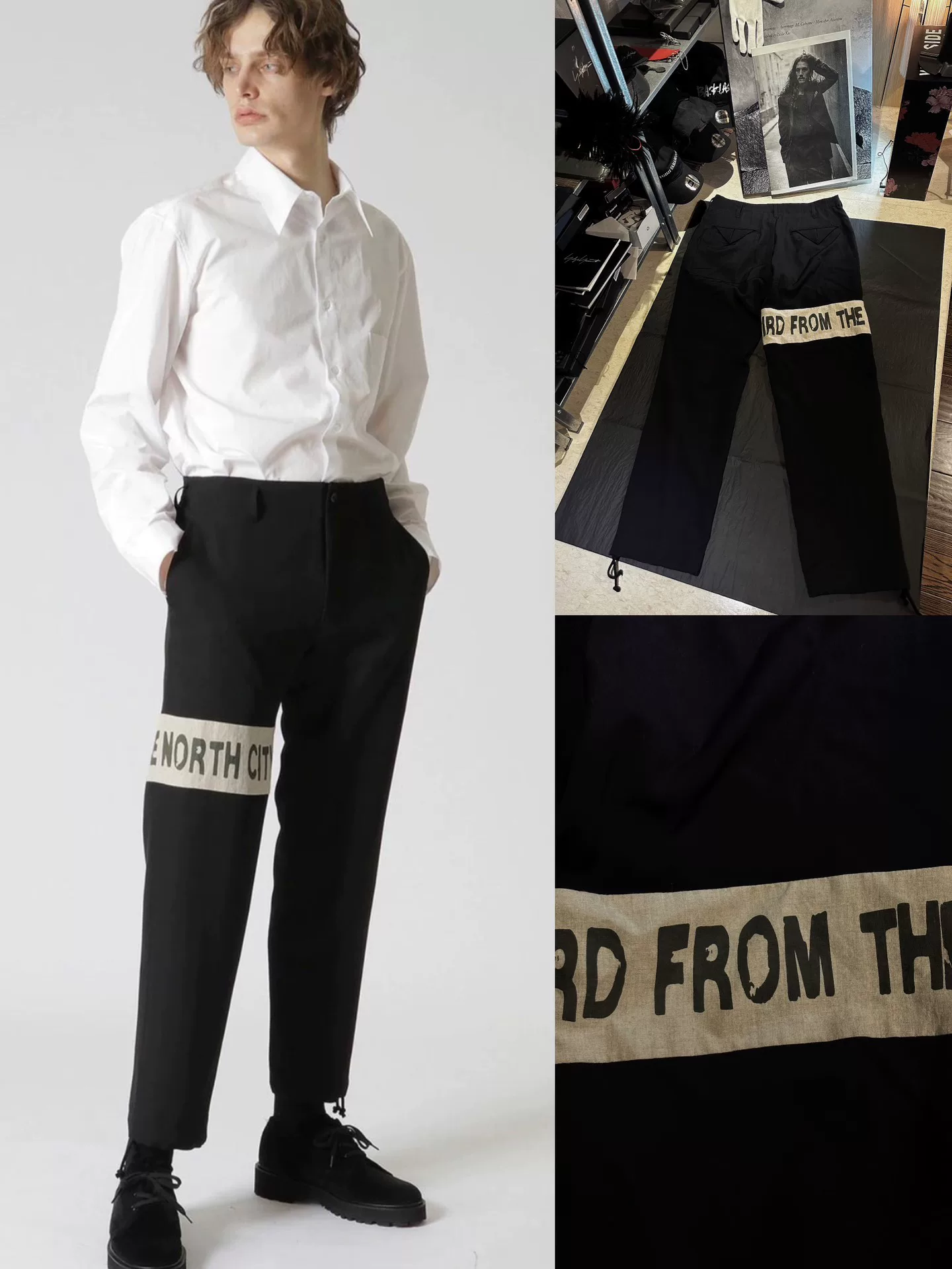 Yohji Yamamoto 22AW Slogan Gaba Pants