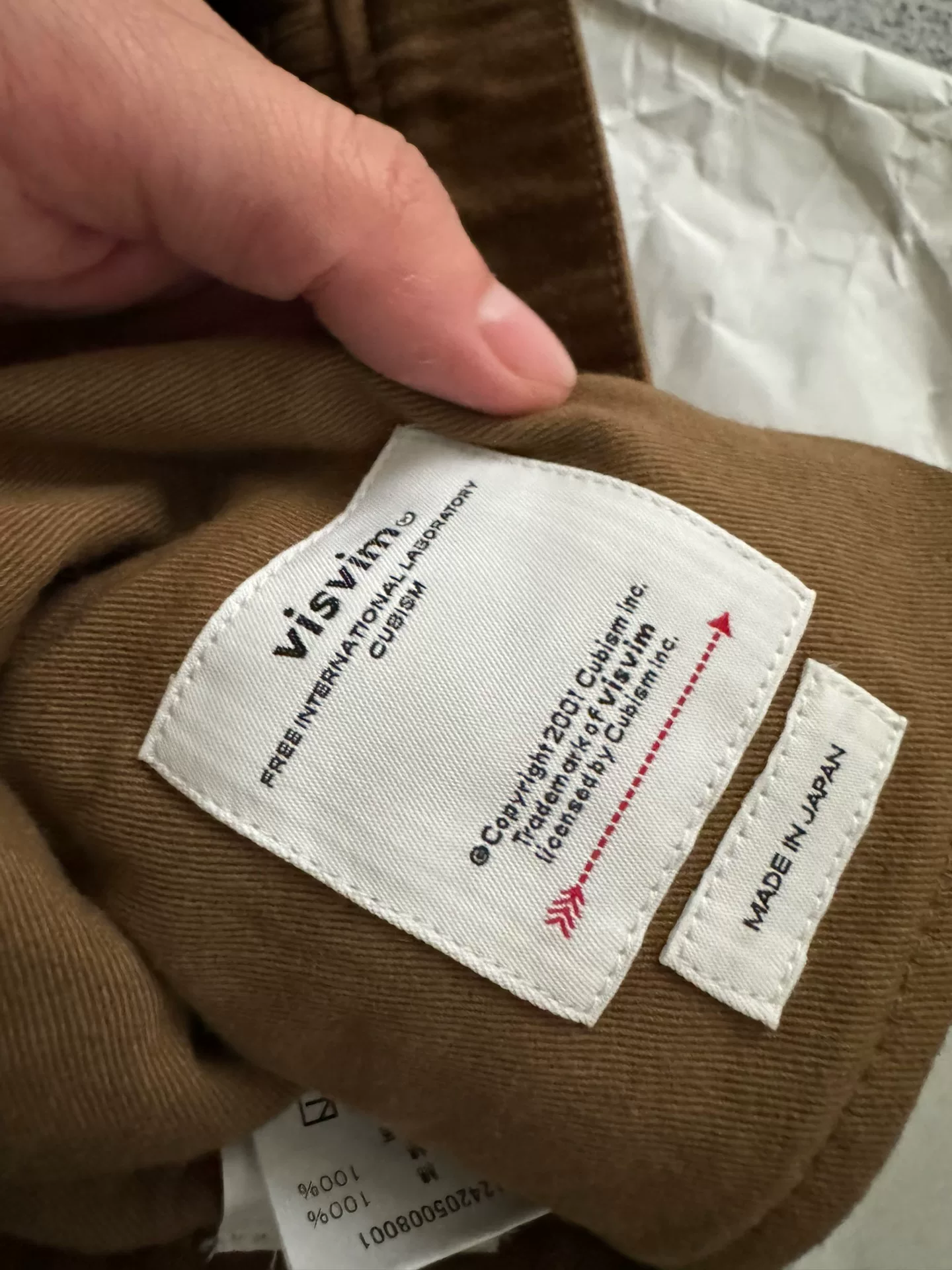 VISVIM 24AW FLUXUS 10 MOLESKIN — detail