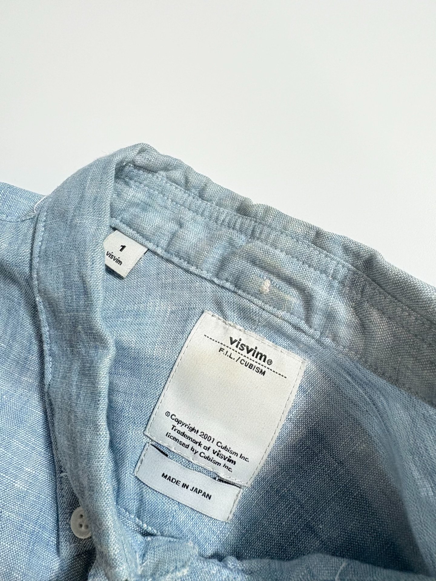 VISVIM Linen Washed Shirt — back