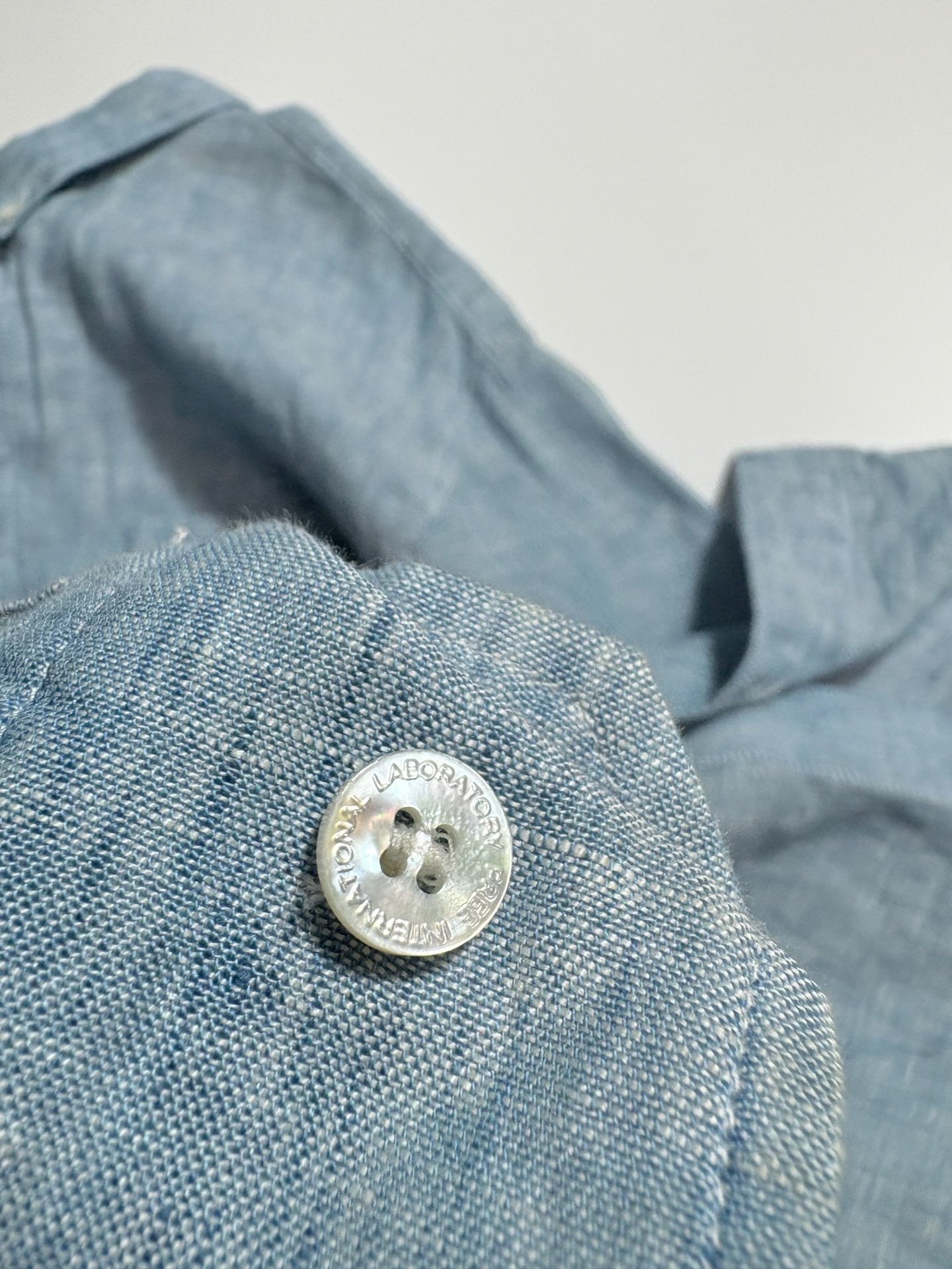 VISVIM Linen Washed Shirt — label