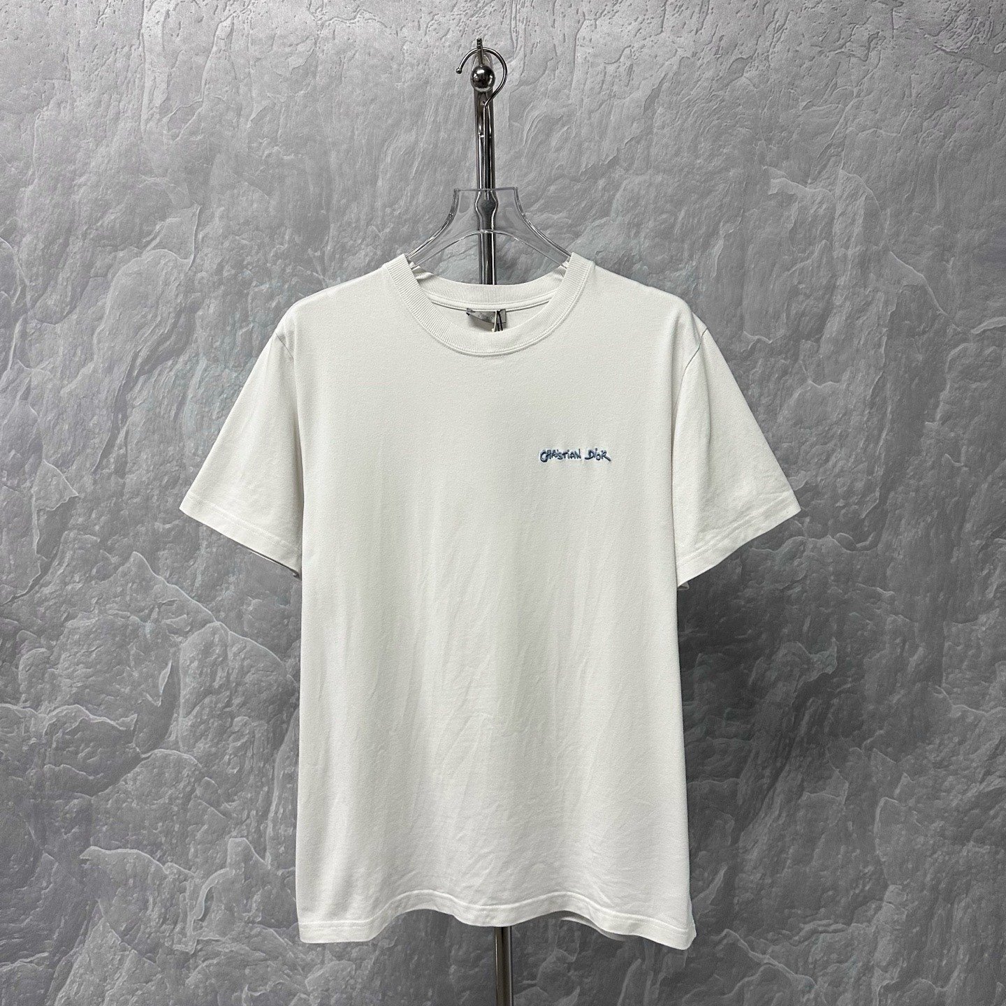 Dior FW24 Logo Embroidered Short-Sleeve Tee — front
